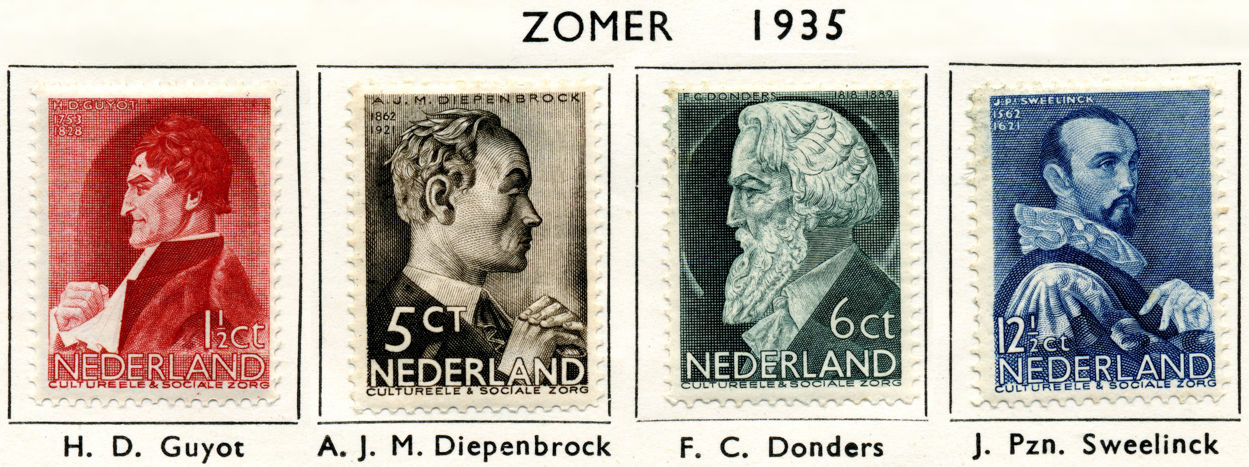 Postzegel 1935 zomer