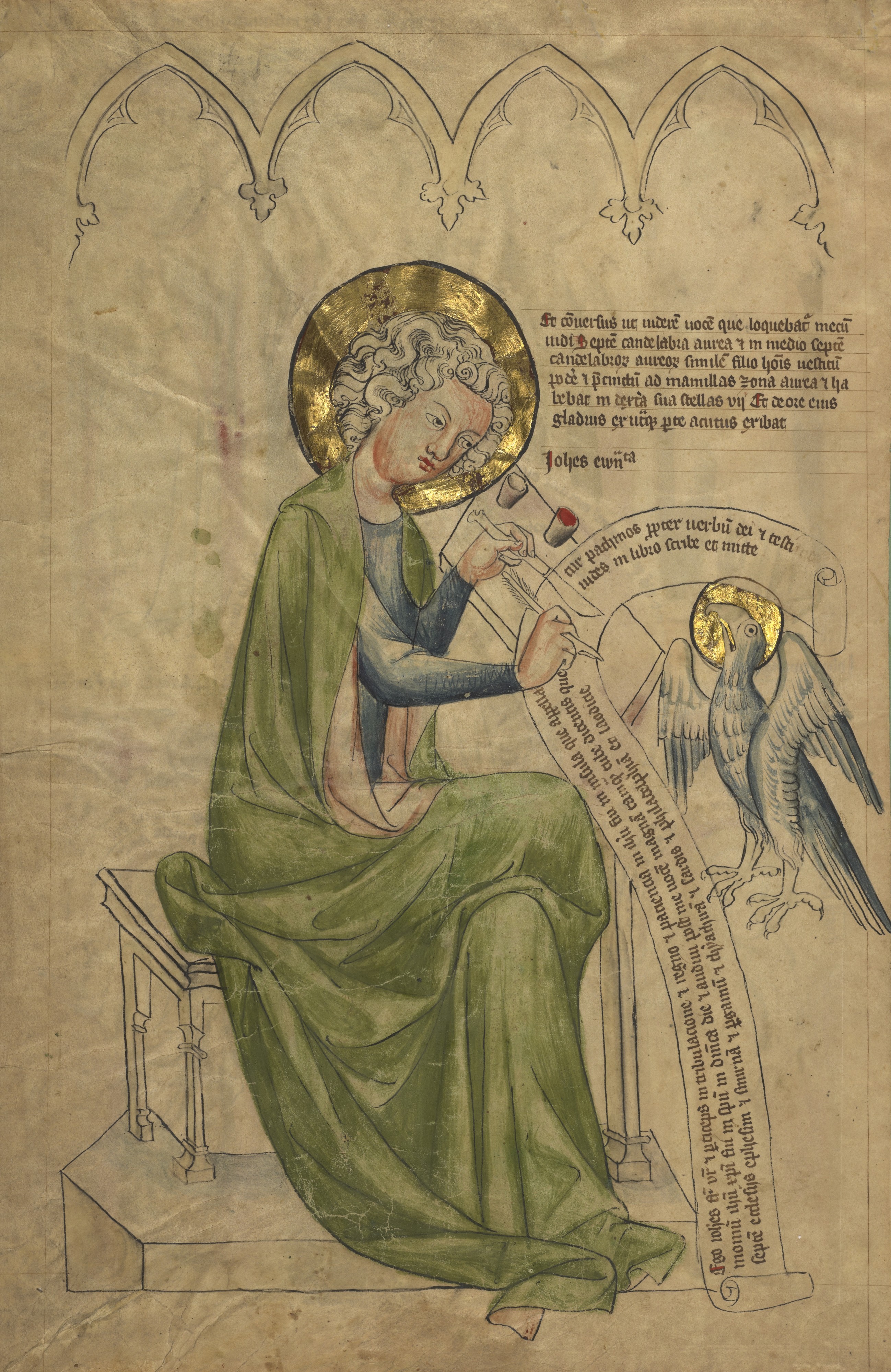 Saint John from MS 108 (Getty museum) verso