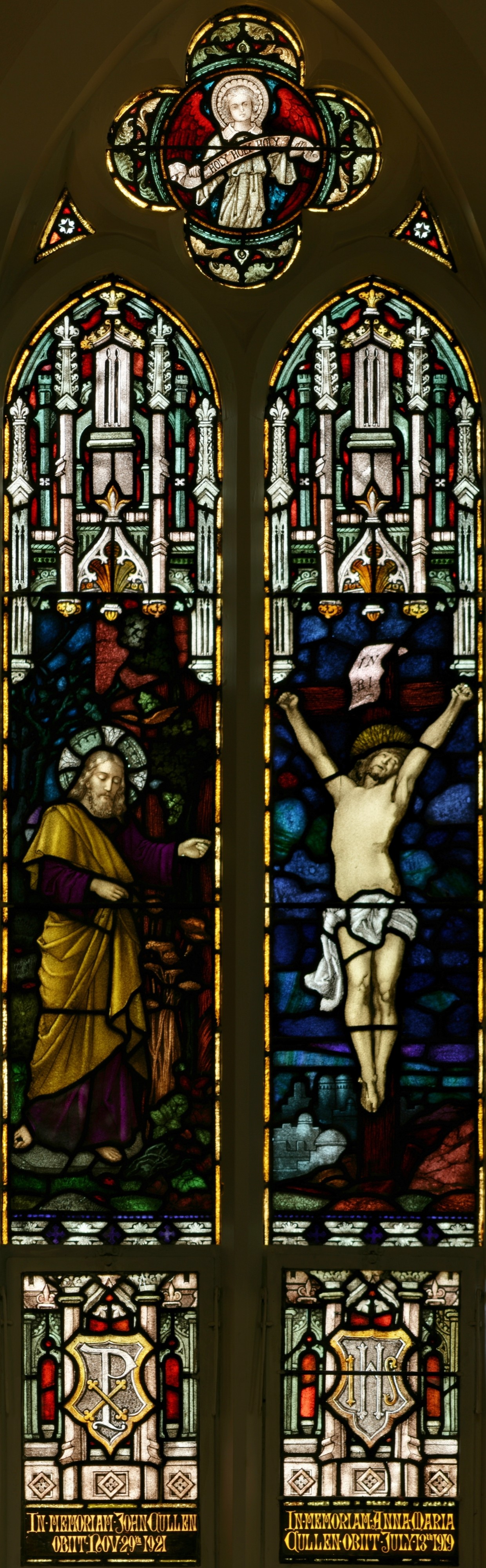 StJohnsAshfield StainedGlass Crucifixion