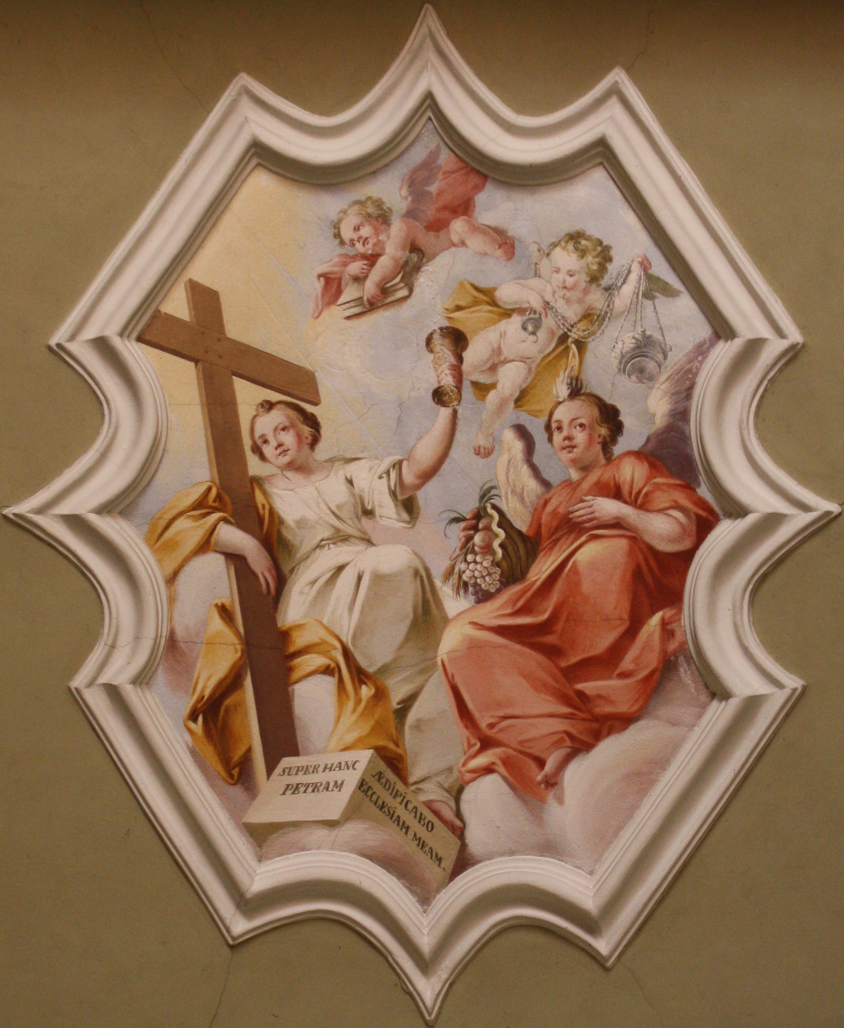 Trionfo della Religione, fresco in Cardano al Campo