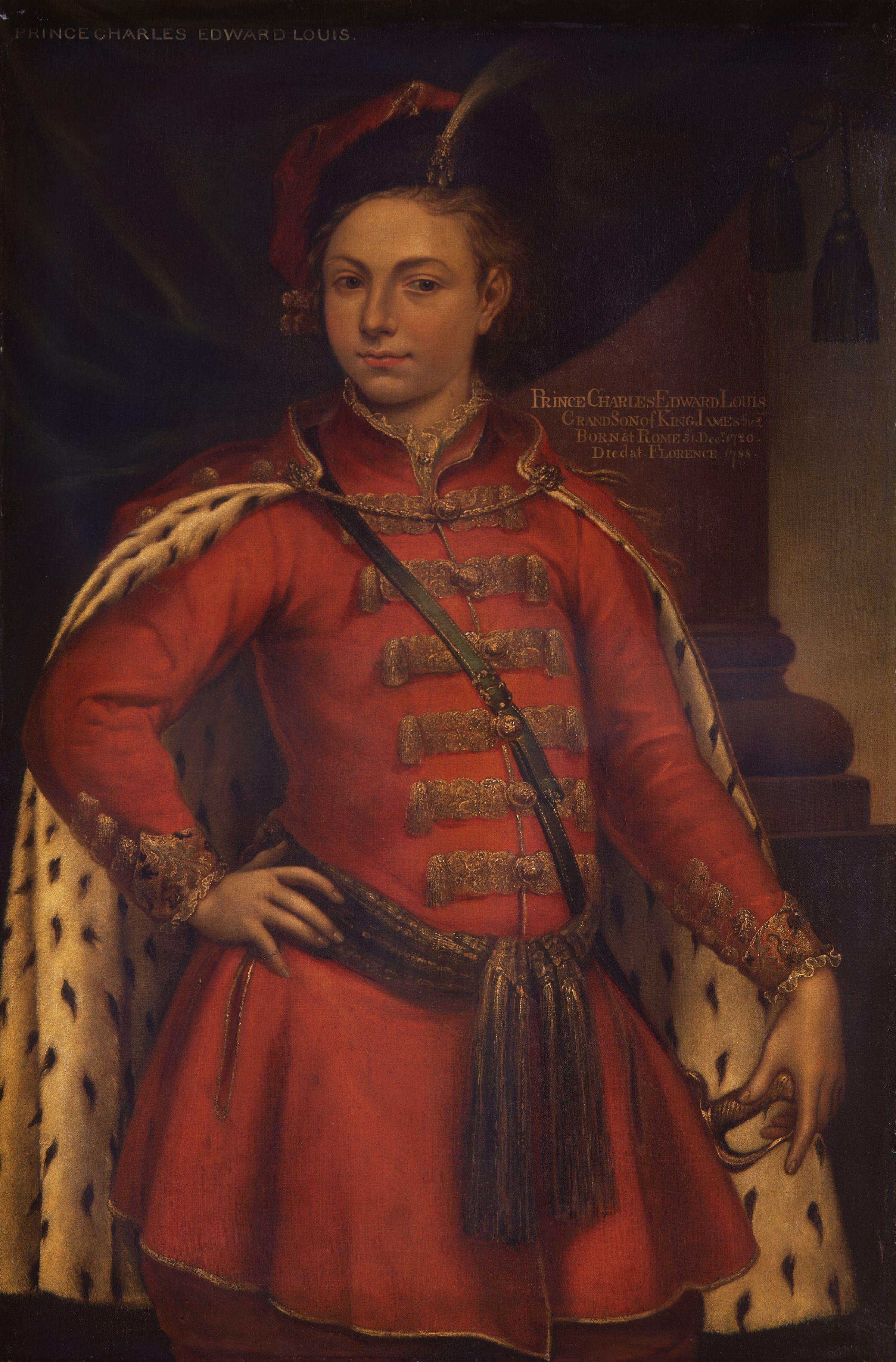 Unknown man, formerly known as Prince Charles Edward Stuart from NPG