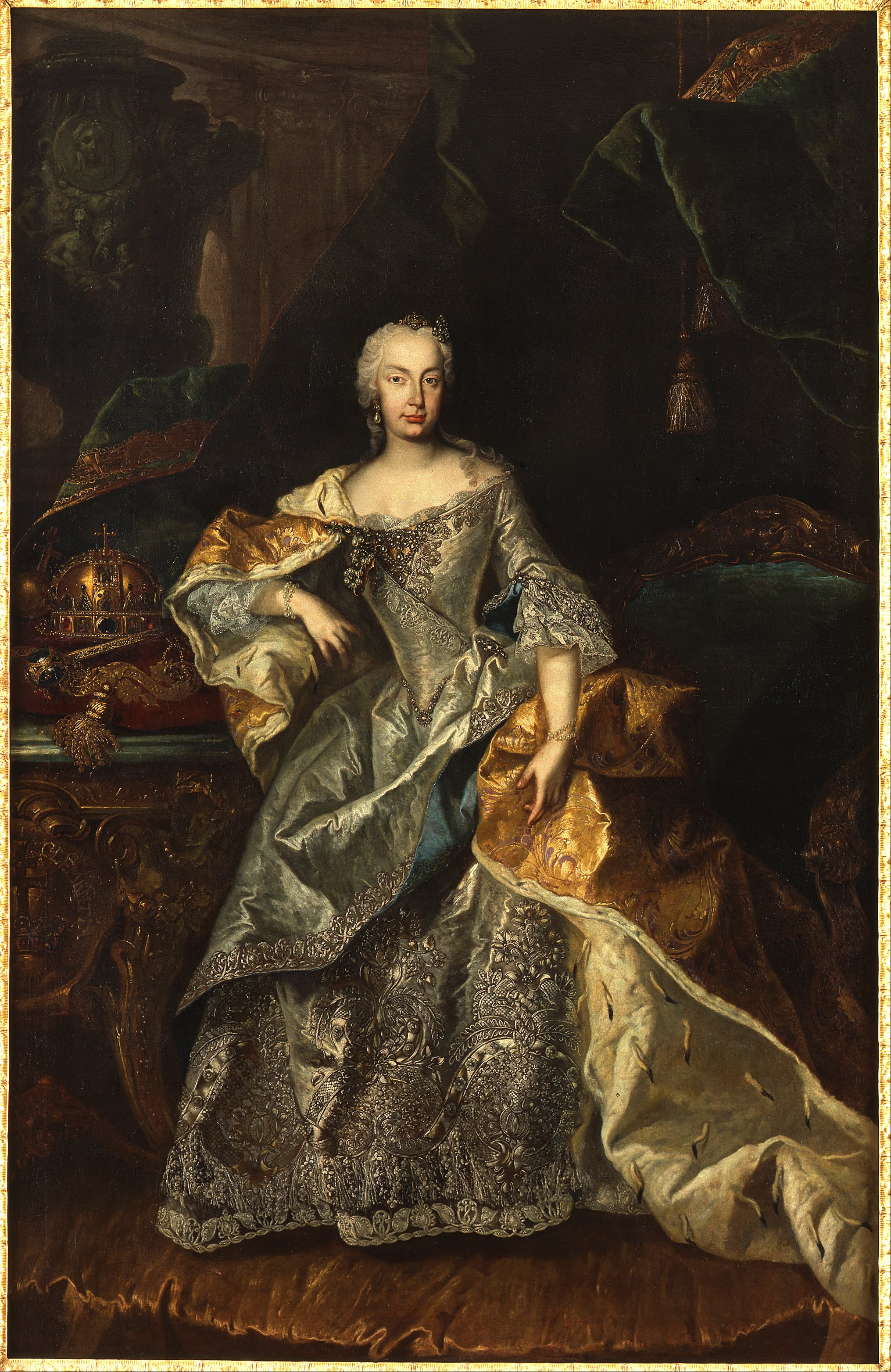Viennese painter - Maria Theresa as Queen of Hungary - Google Art Project