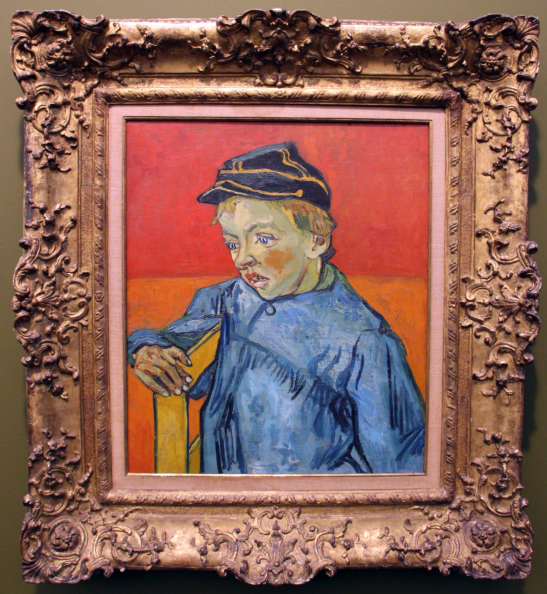 Vincent van gogh, lo scolaro (il figlio del postino - gamin au képi), 1888, 01
