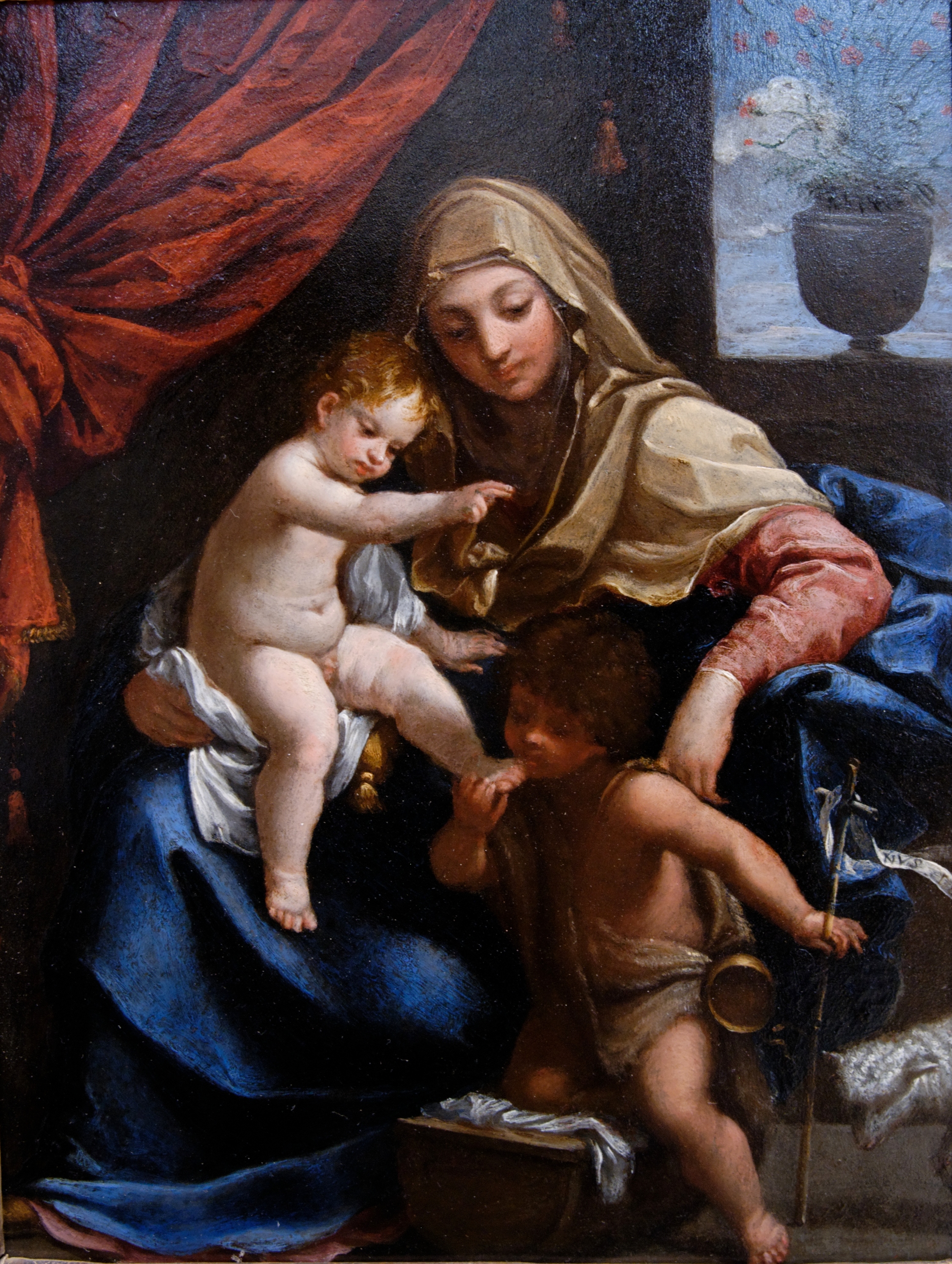Virgin Child Baptist Louvre INV524