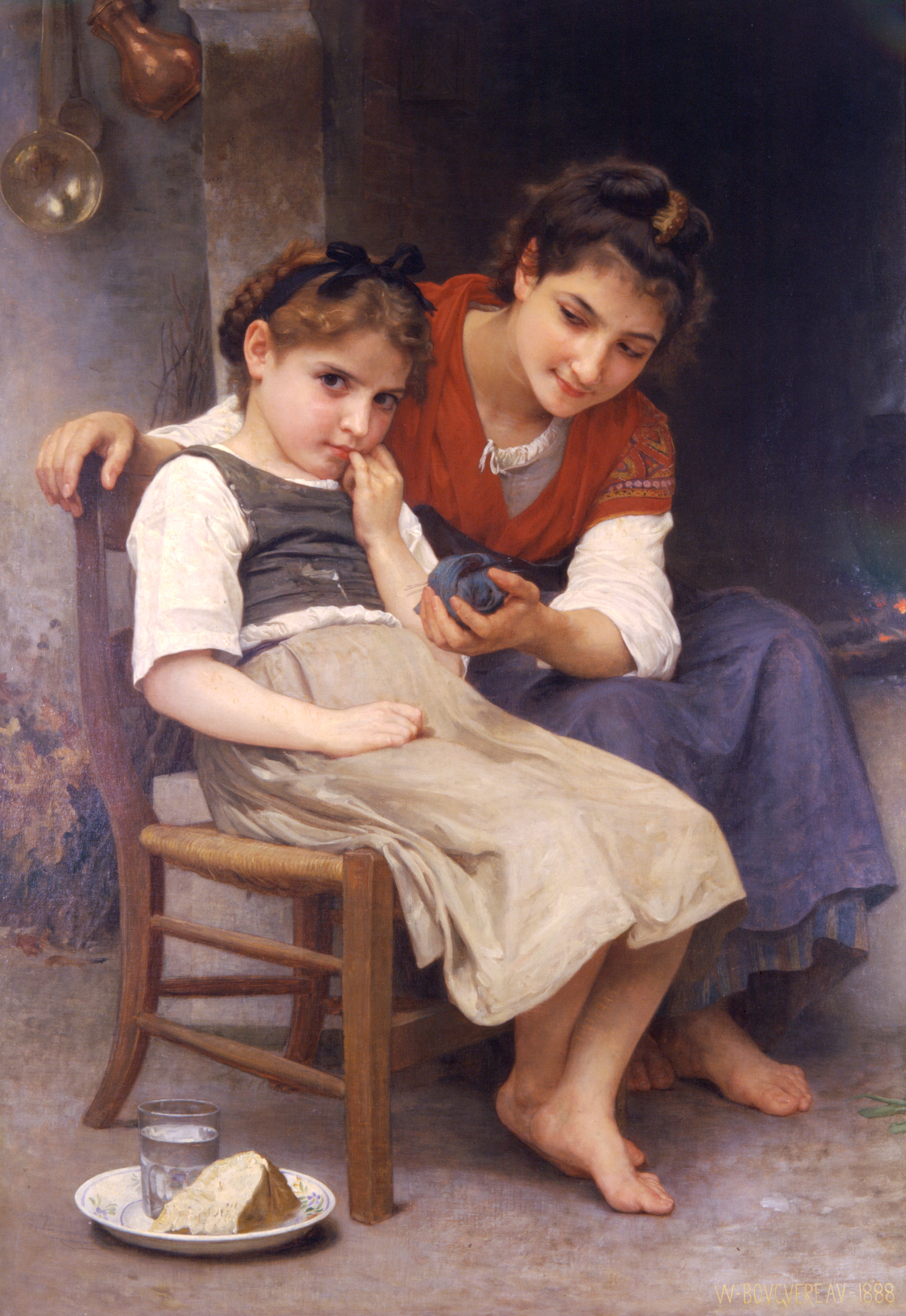 William-Adolphe Bouguereau (1825-1905) - Little Sulky (1888)