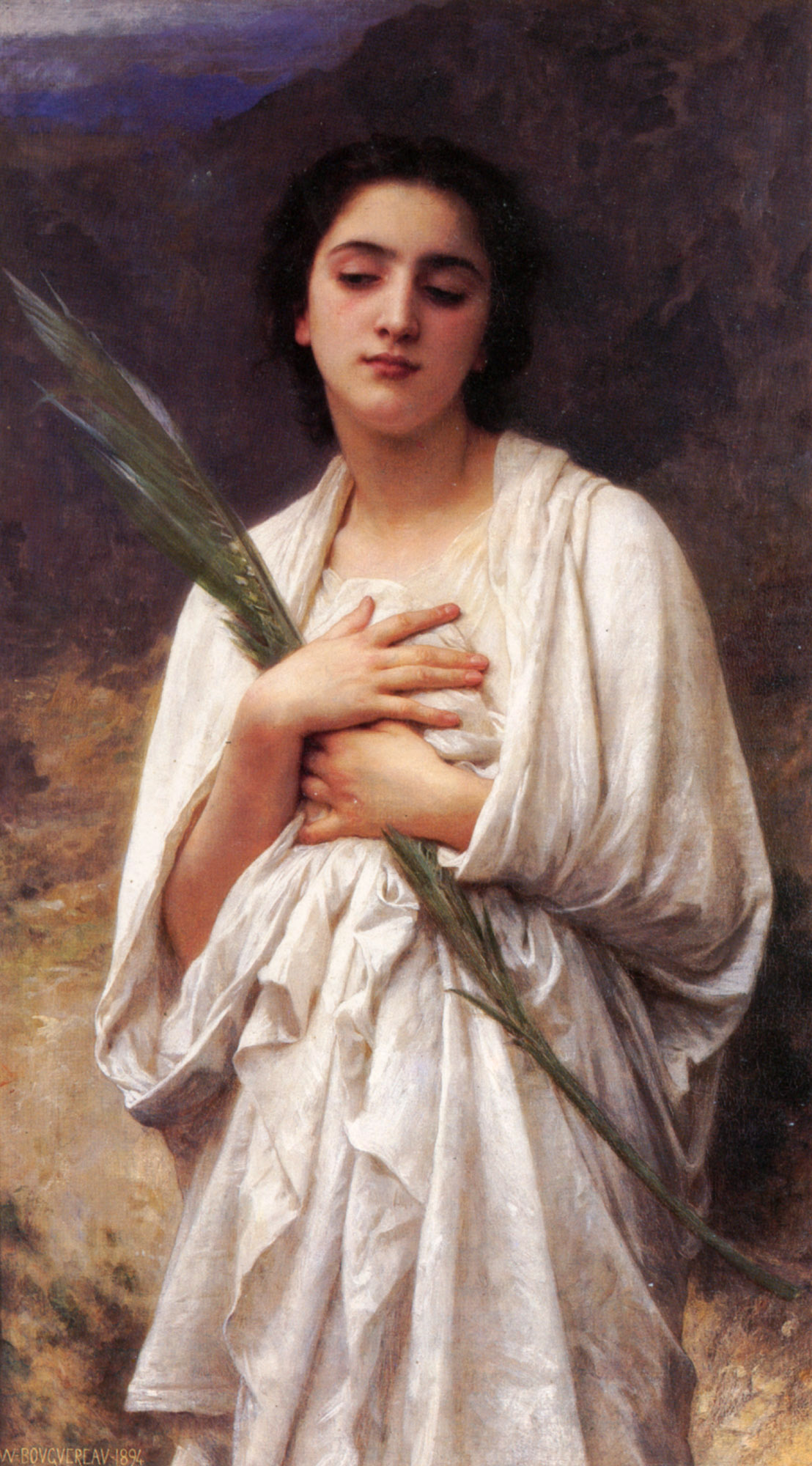 William-Adolphe Bouguereau (1825-1905) - The Palm Leaf (Unknown)