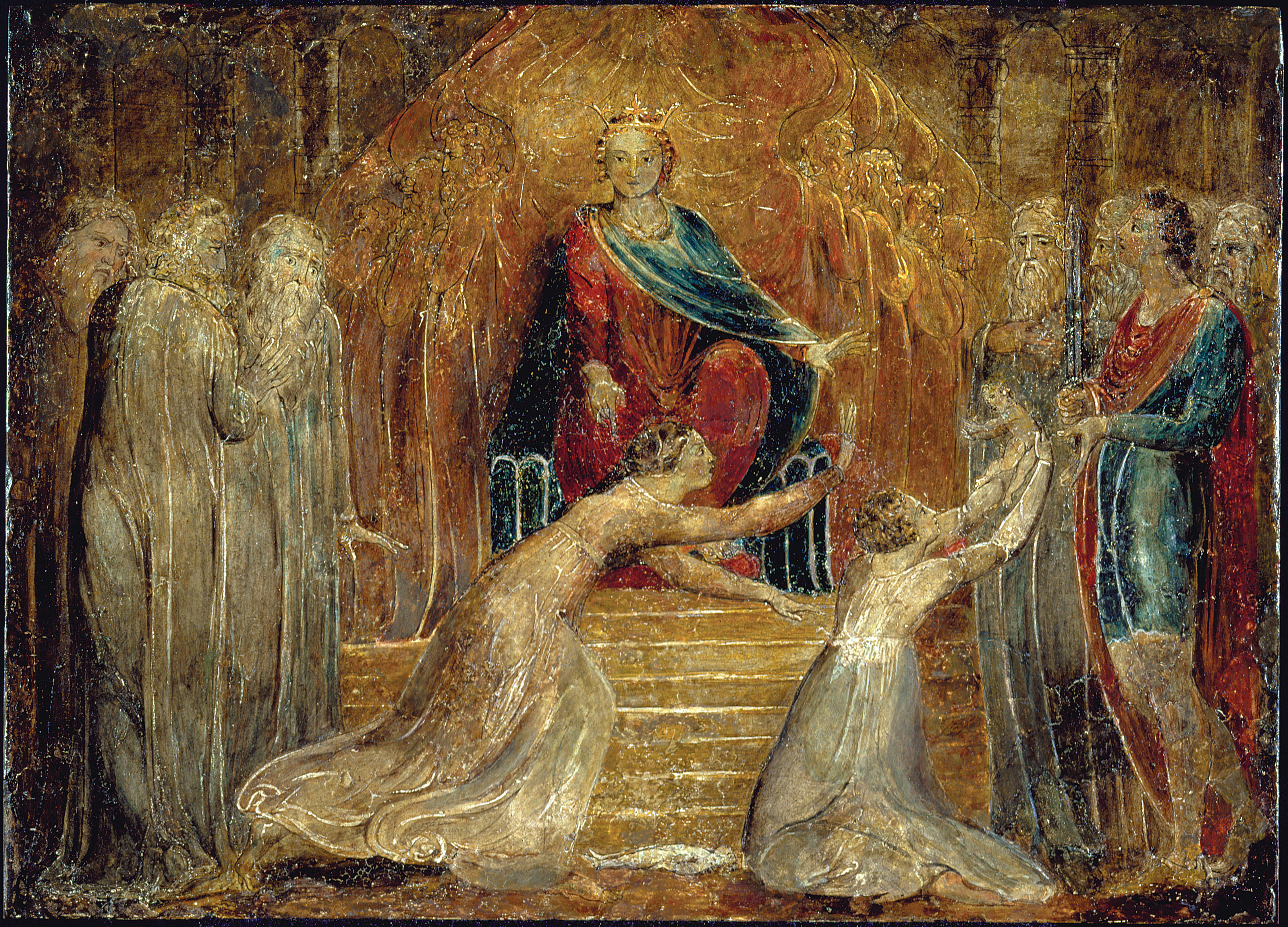 William Blake - The Judgment of Solomon