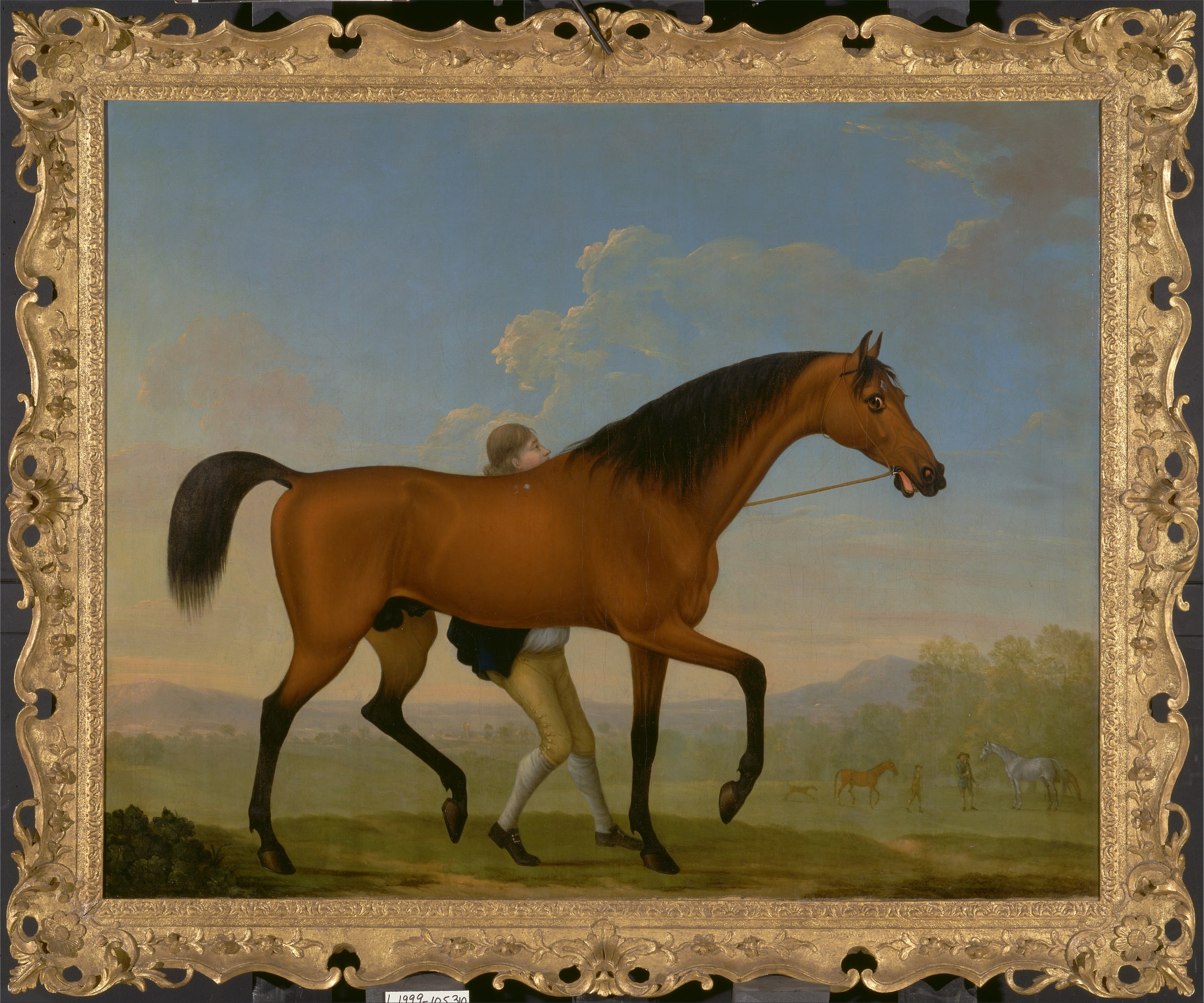 William Shaw - The Duke of Ancaster's Bay Stallion, Blank, Walking Towards a Mare - Google Art Project
