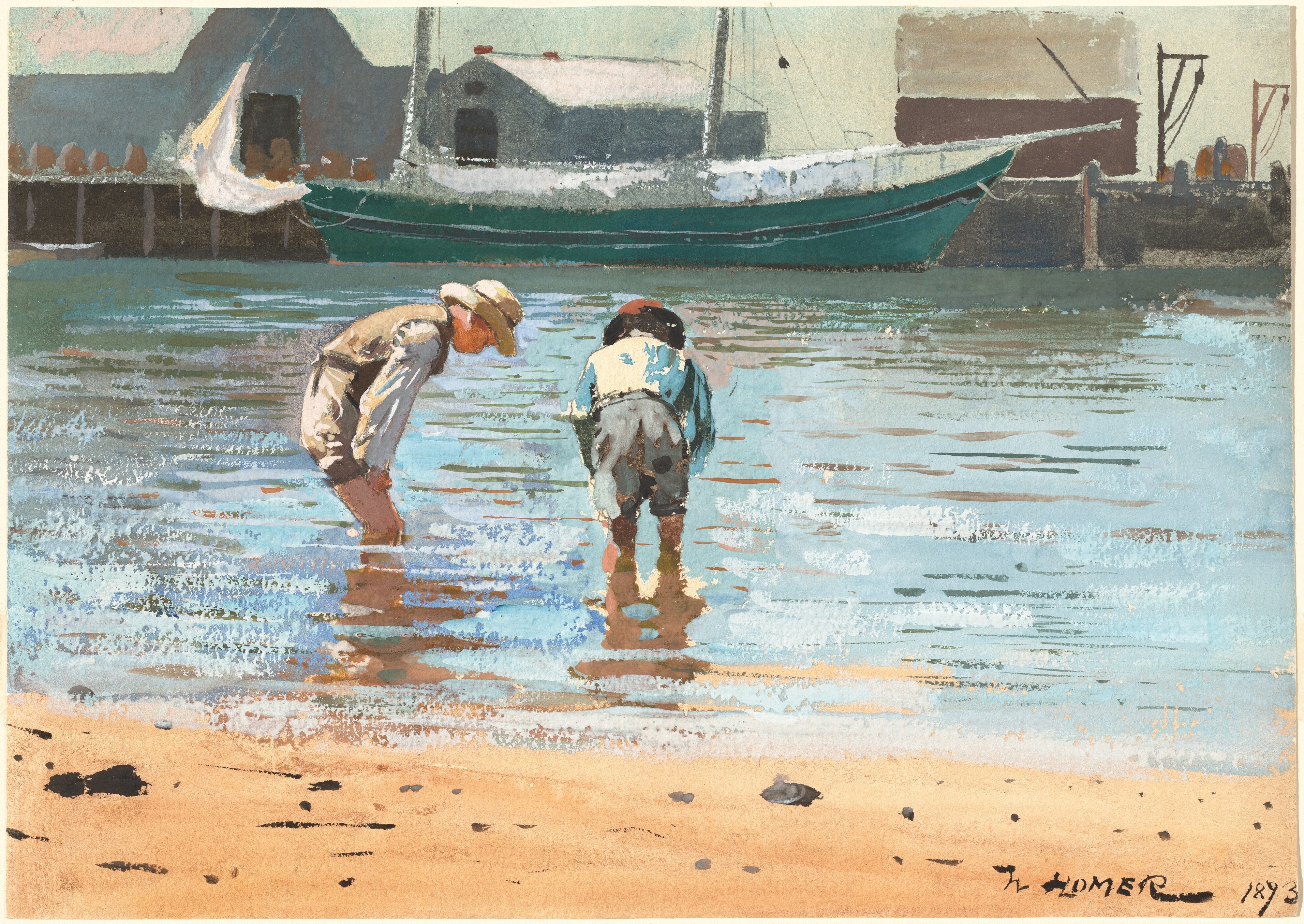 Winslow Homer - Boys Wading (1873)