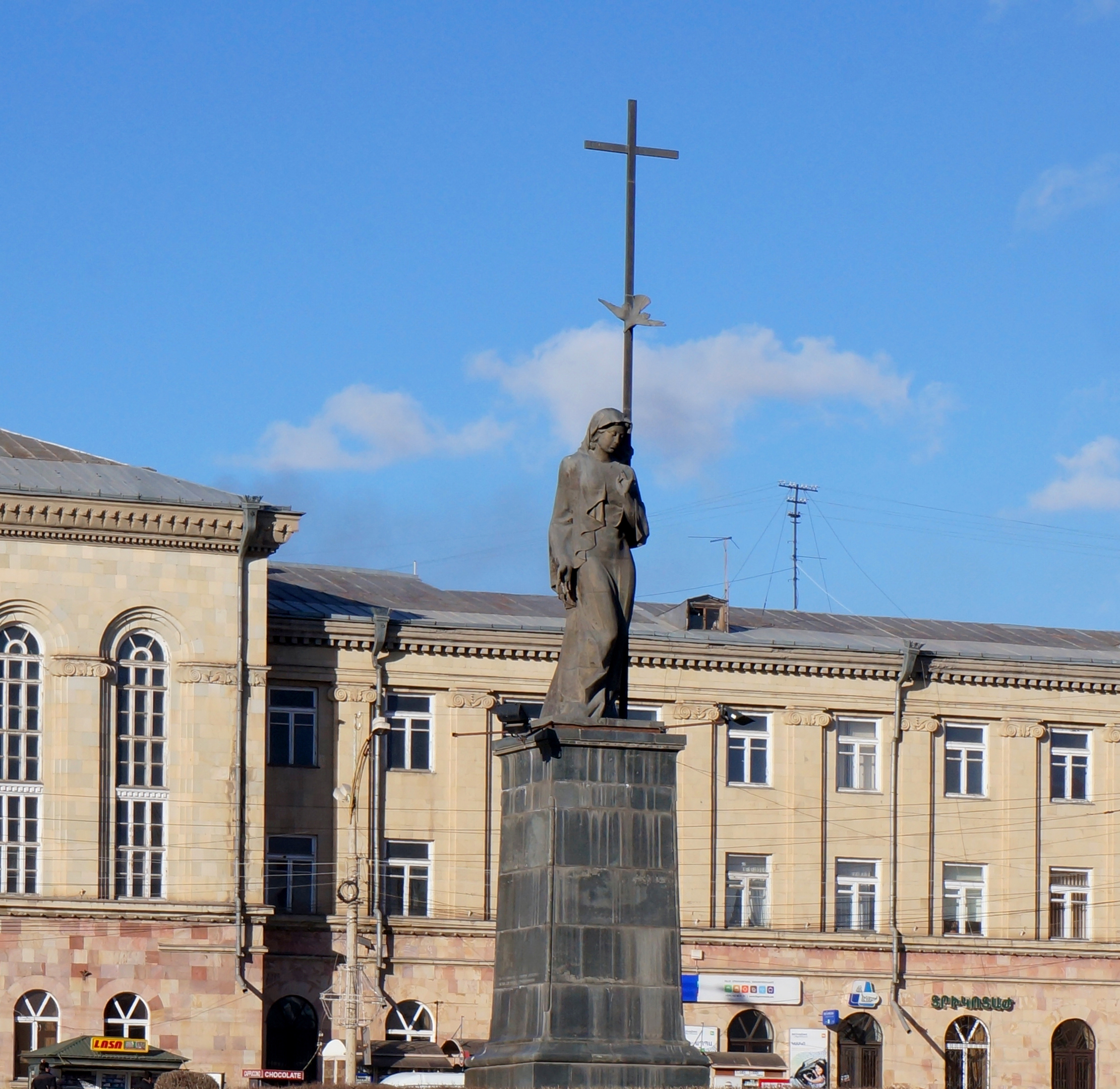 Armenian woman monument in Gyumri