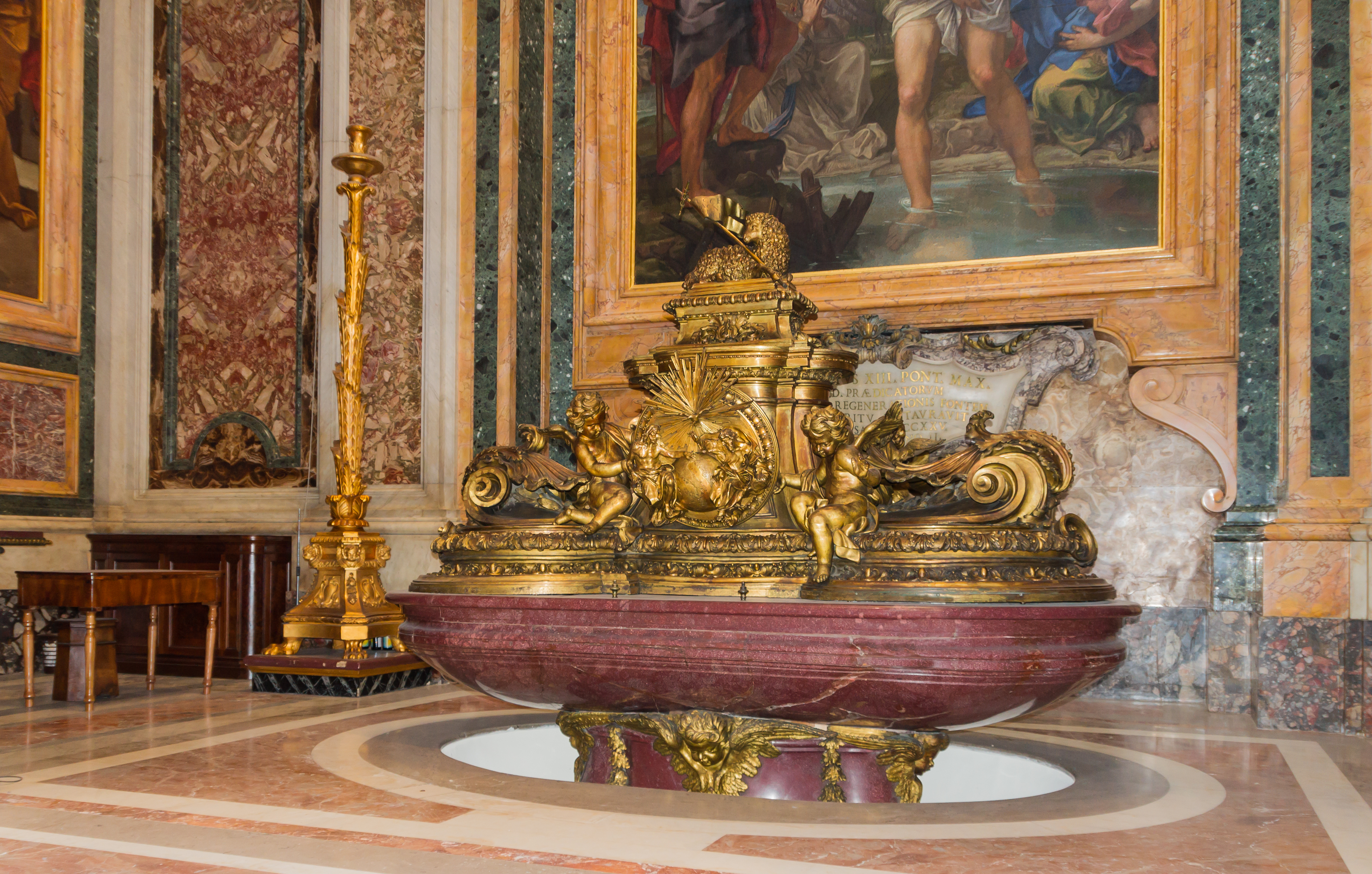 Baptismal fonts Saint Peter's Basilica Vatican City