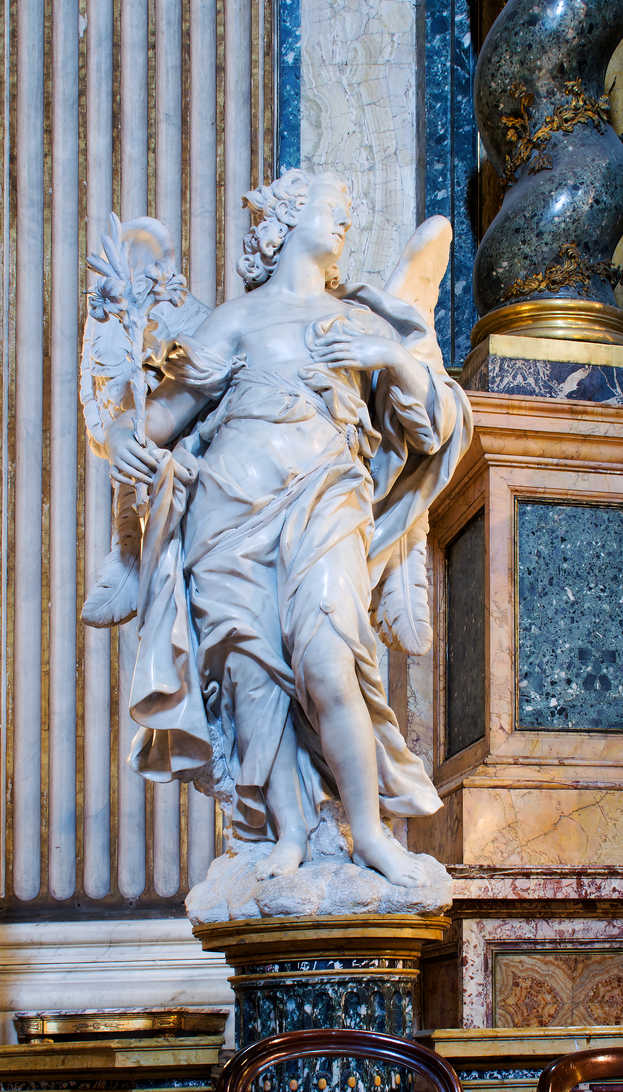 Bernini's angel in Sant'Ignazio (Rome)