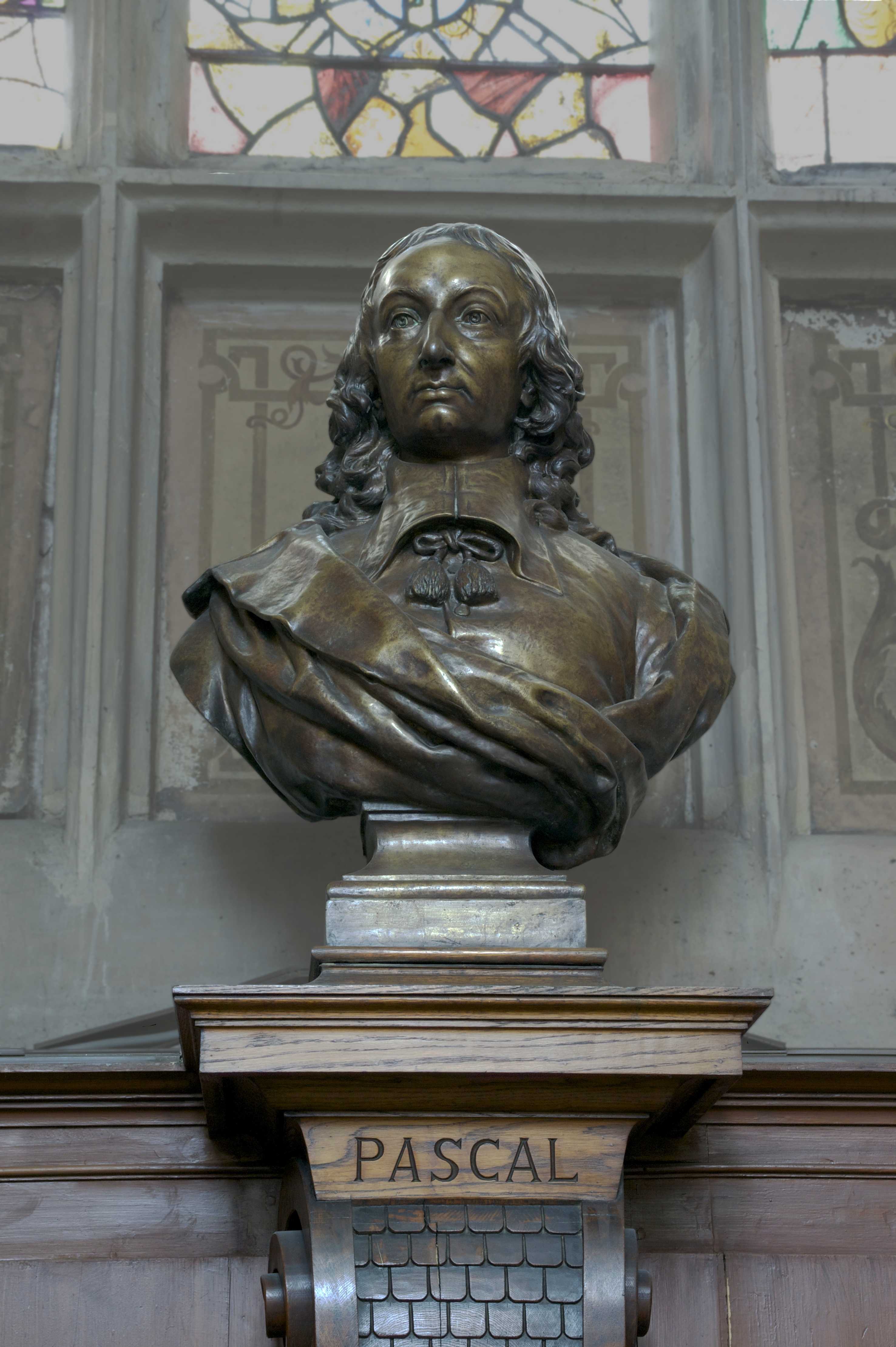 Blaise Pascal Bust Saint Etienne du Mont a