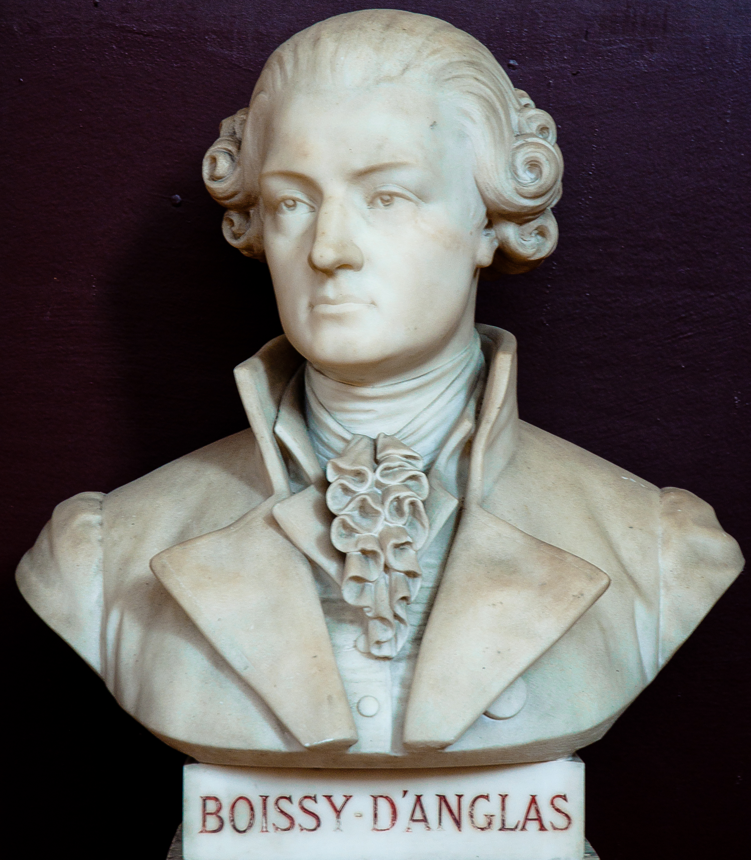 Buste de François-Antoine de Boissy d'Anglas -- Salle du serment du jeu de paume -- Versailles