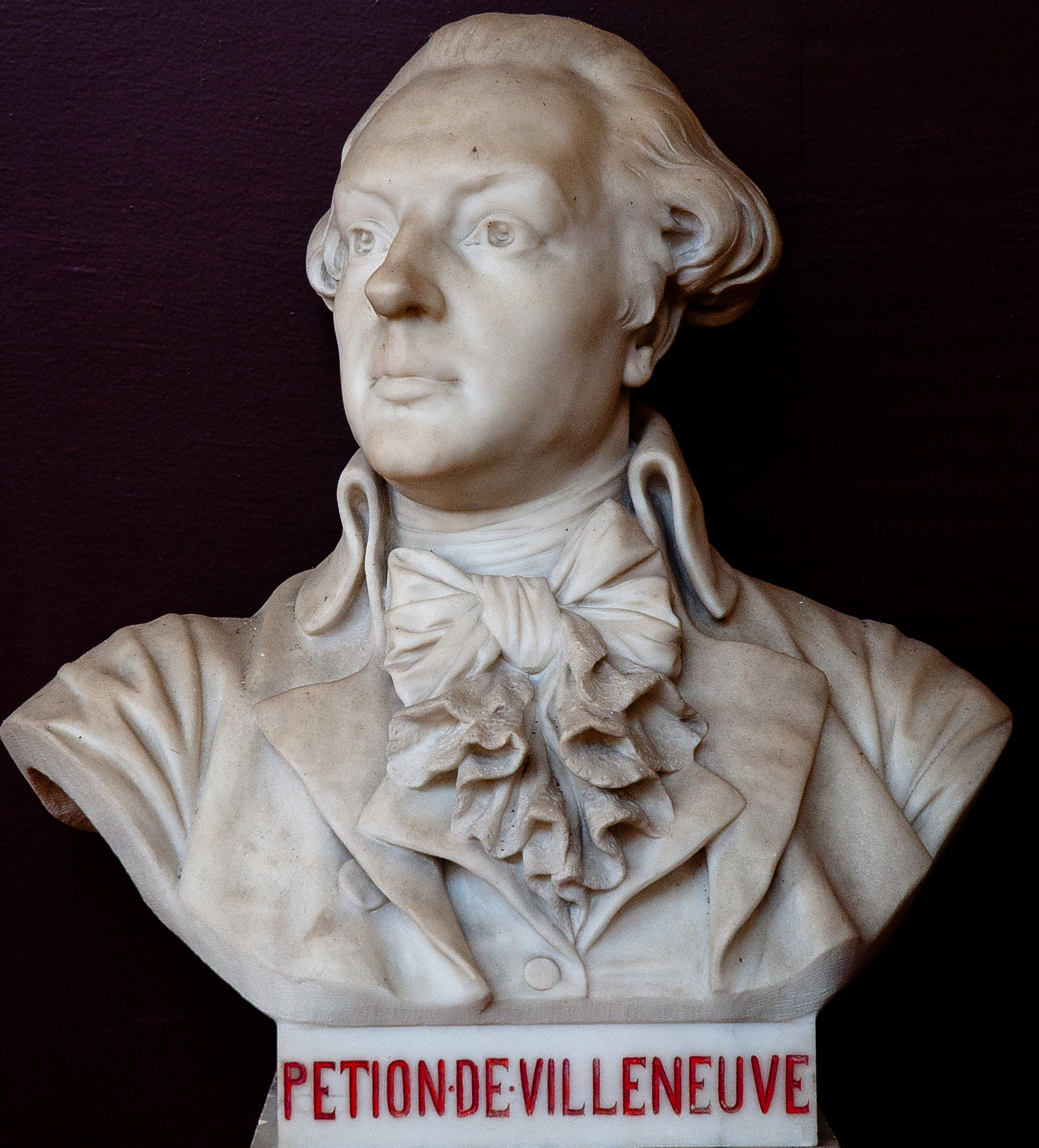 Buste de Jérôme Pétion de Villeneuve -- Salle du serment du jeu de paume -- Versailles