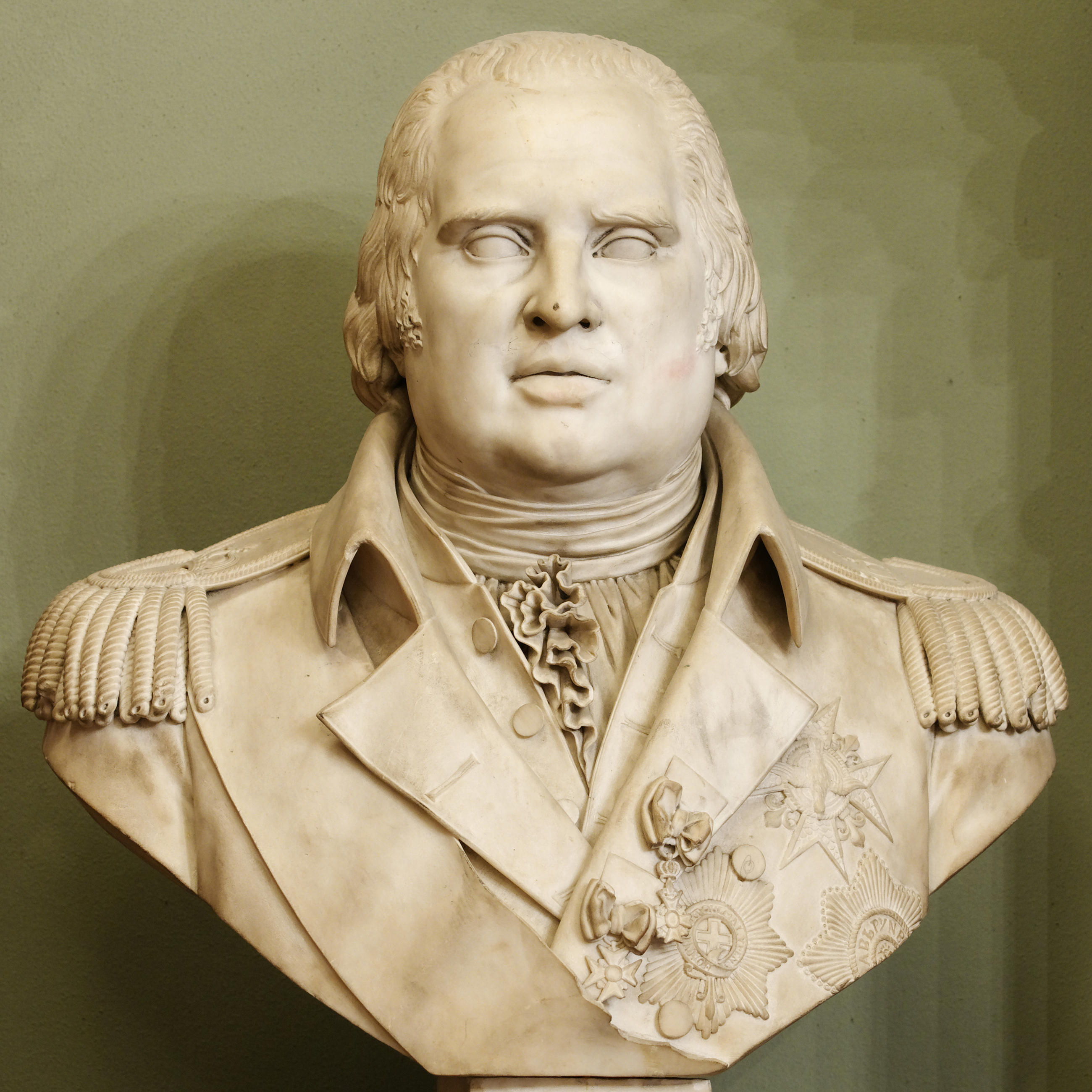 Buste Louis XVIII bureau directeur ENC