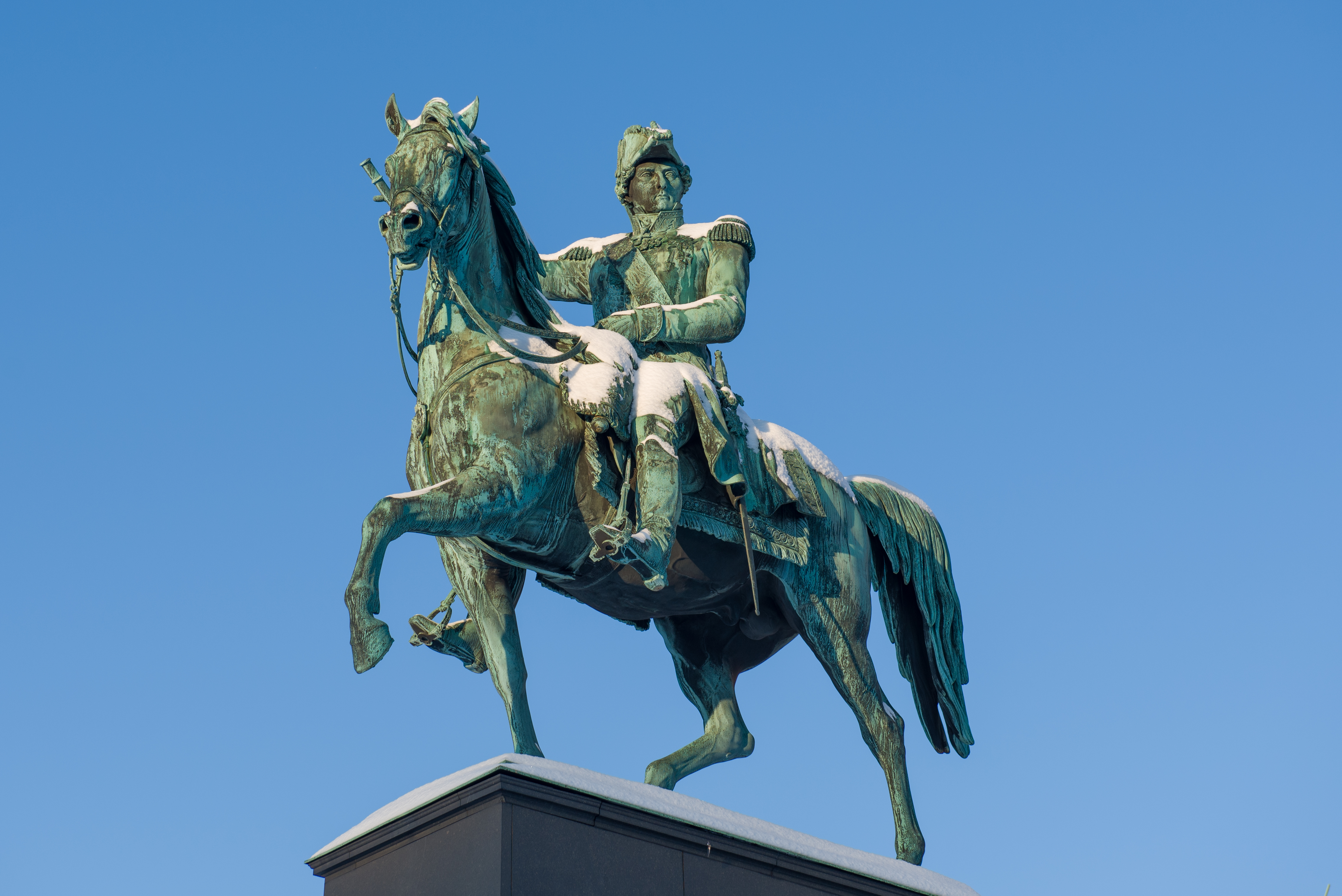 Carl XIV John statue at Slussen December 2012