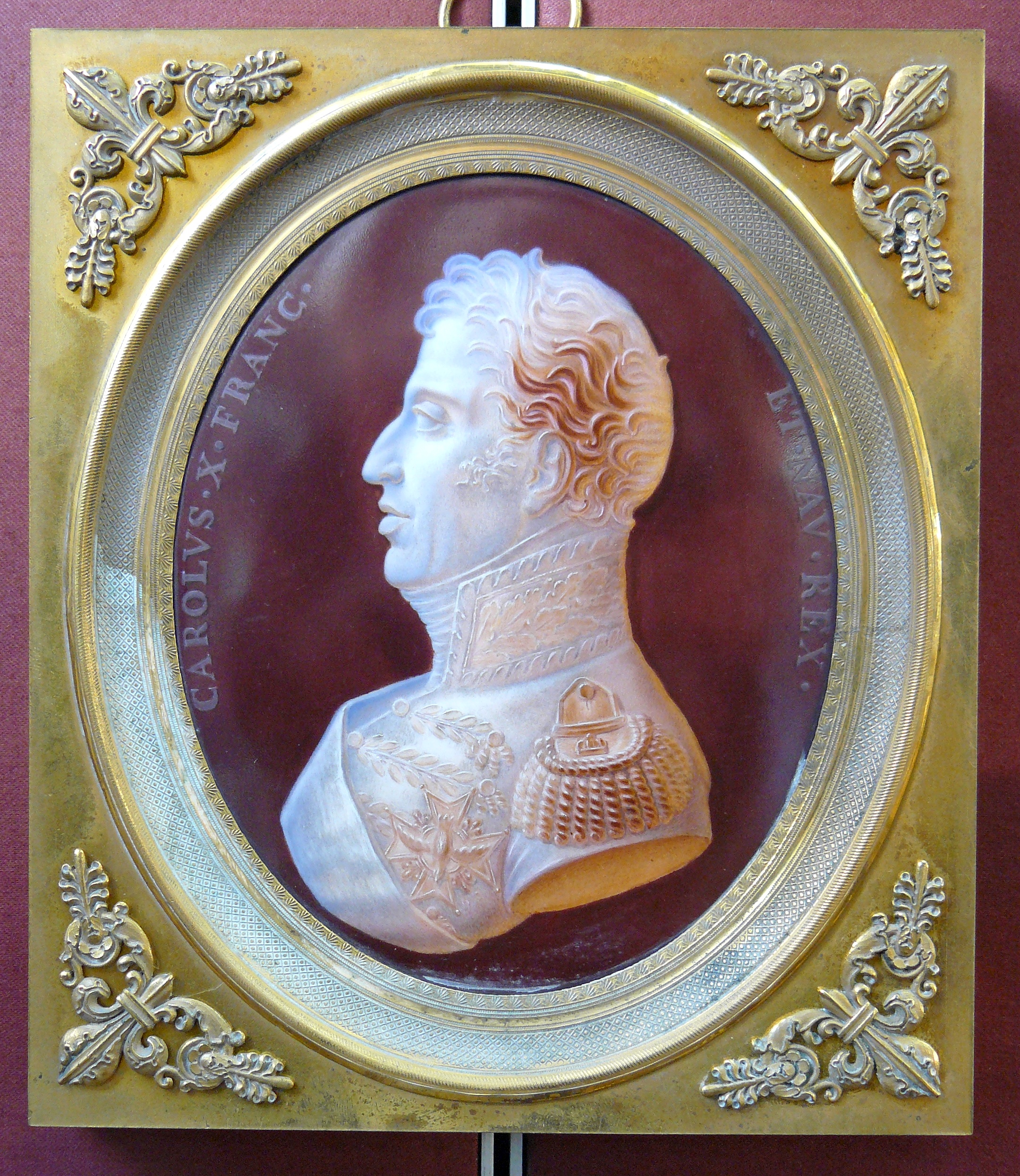 Charles X médaillon Sèvres