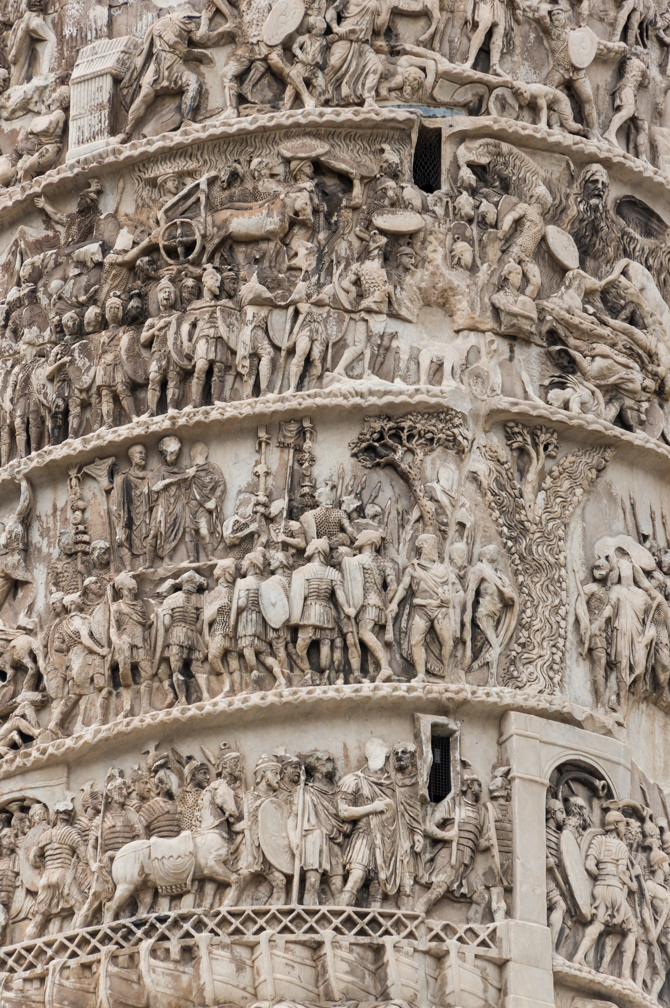 Column of Marcus Aurelius, detail, Rome, Italy