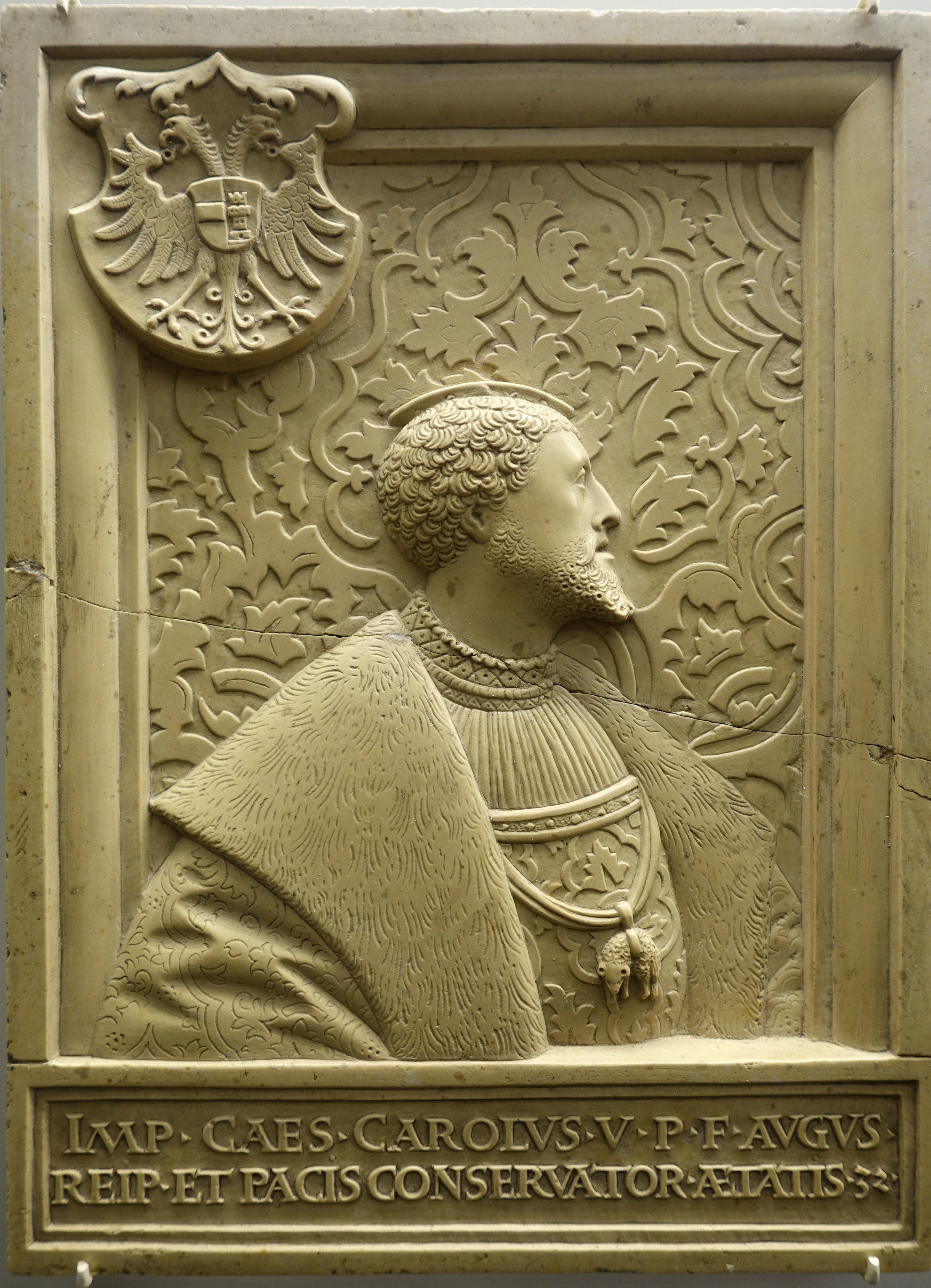Emperor Charles V by Doman (Thomas) Hering, 1532, Solnhofer stone - Bode-Museum - DSC03353