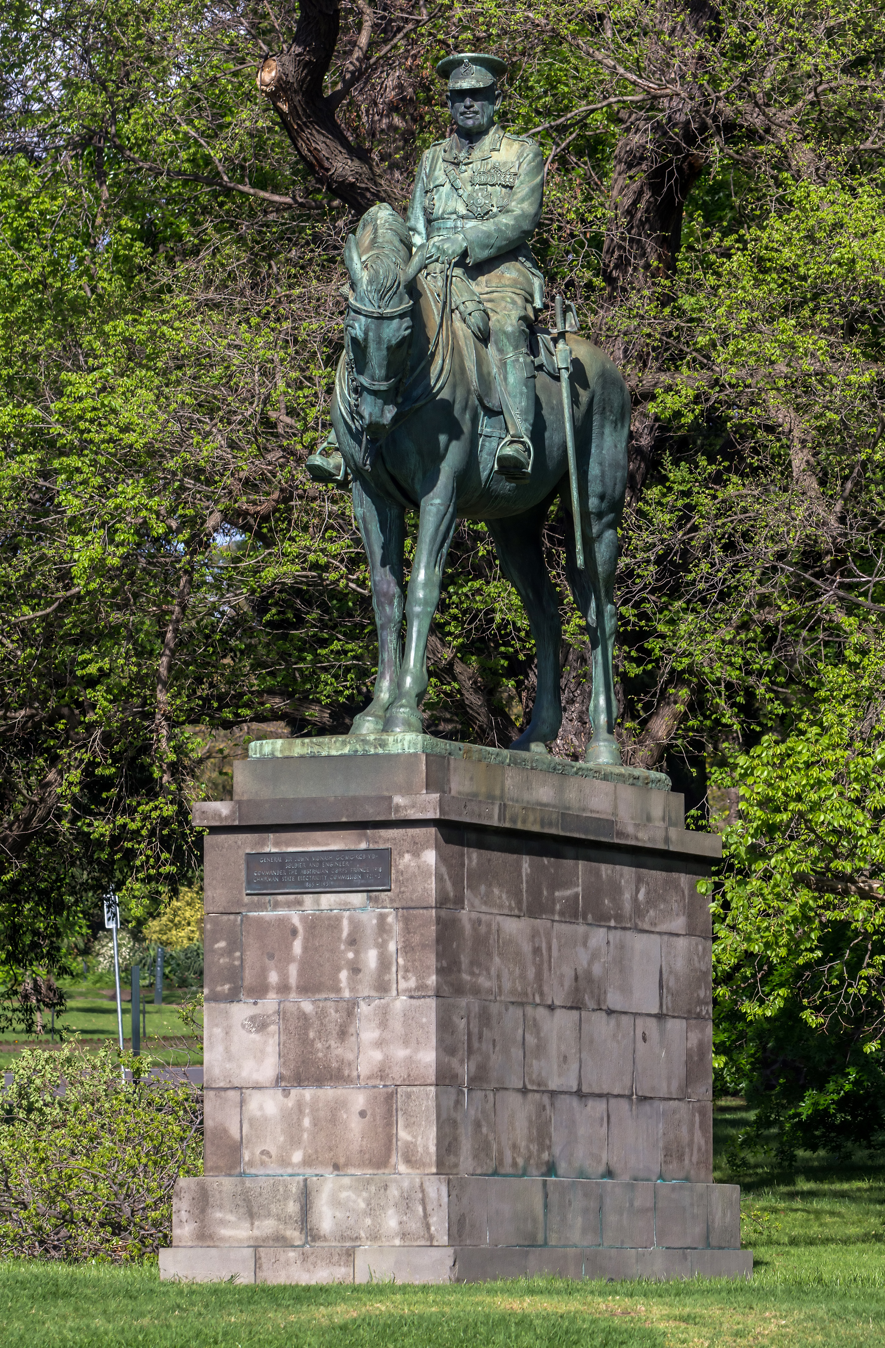 Equestrian Statue of Sir John Monash, Kings Domain, Melbourne 2017-10-28 01