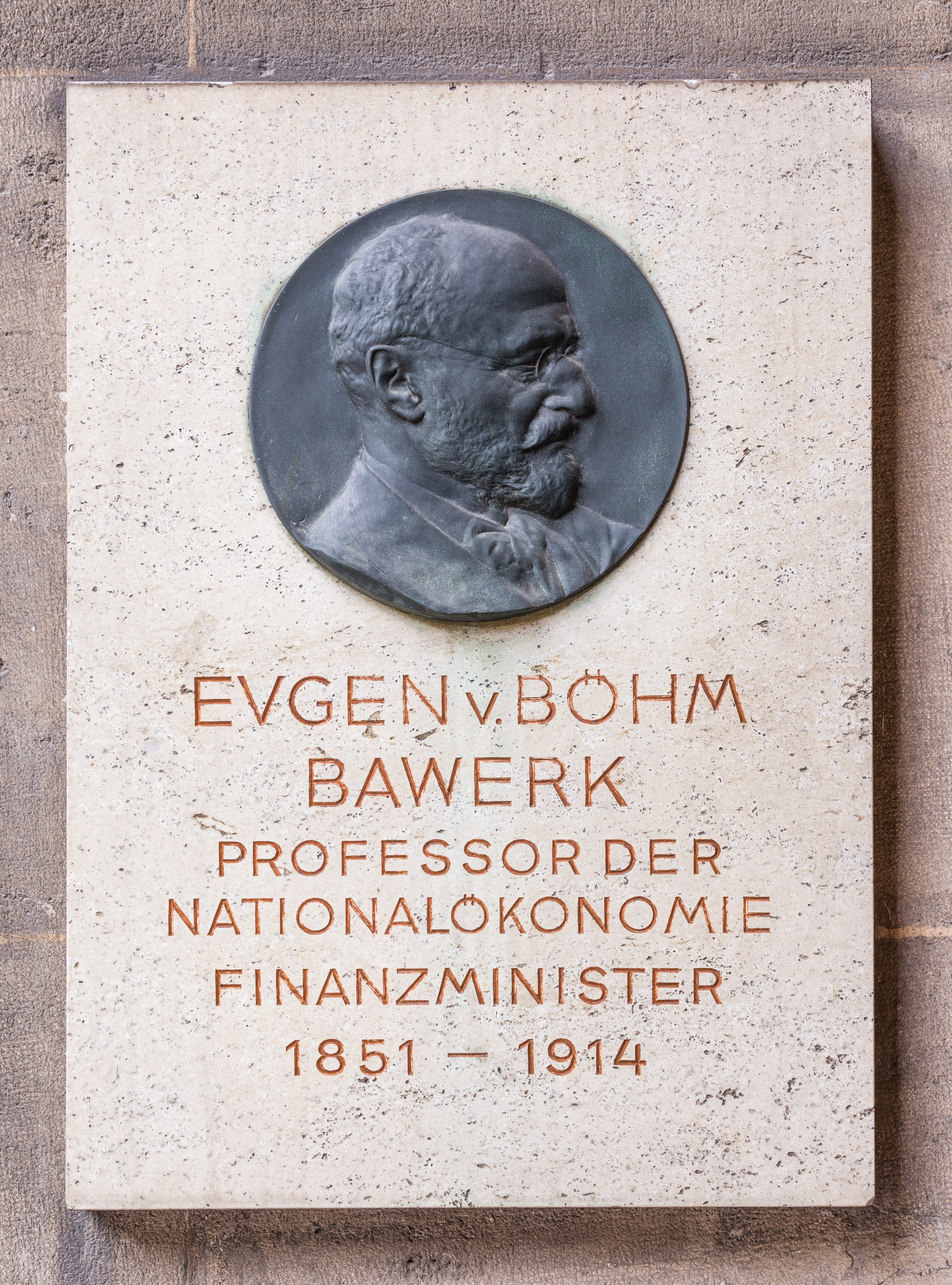 Eugen von Böhm-Bawerk (Nr. 8) Bust in the Arkadenhof, University of Vienna-1330-Bearbeitet