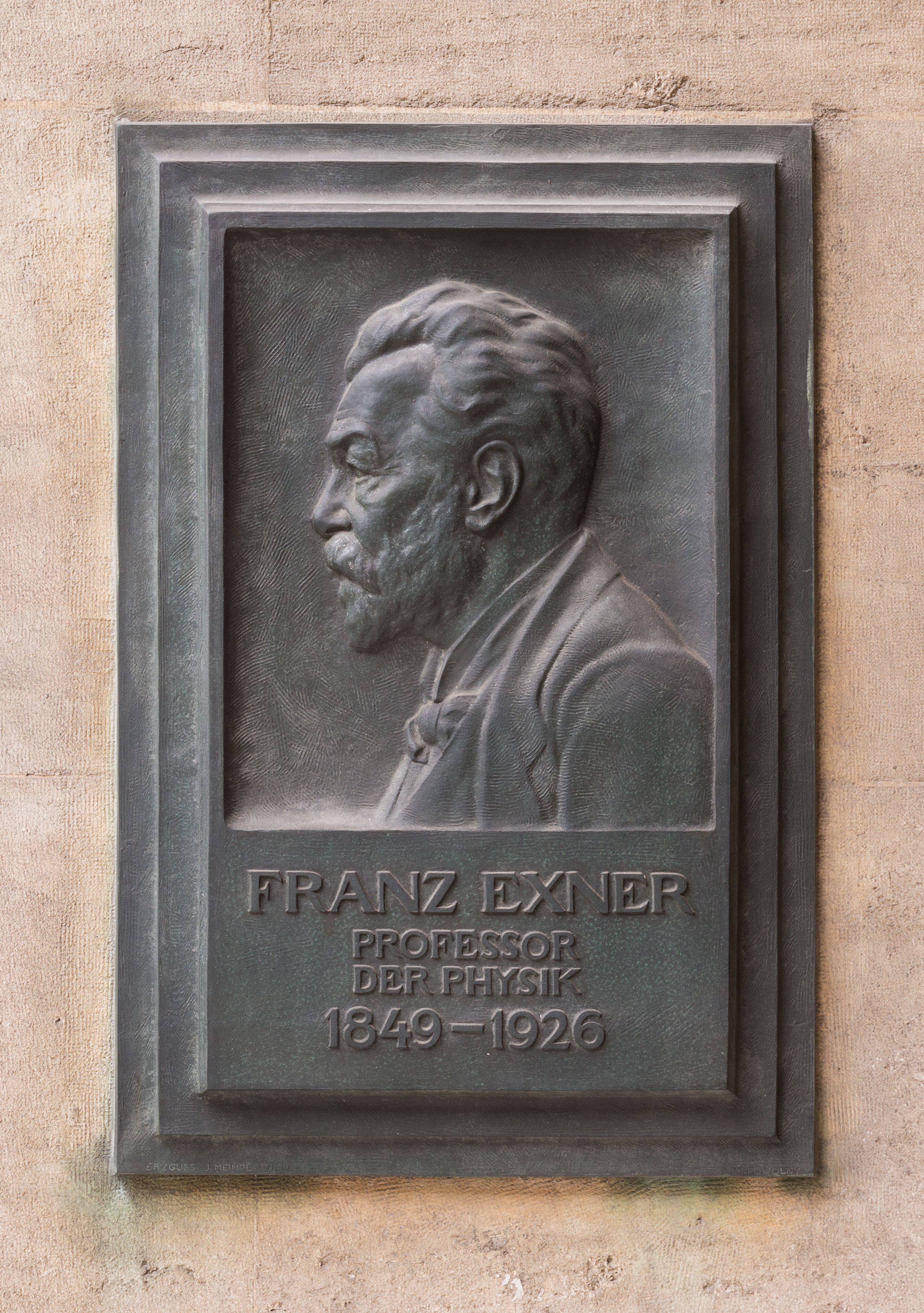 Franz Serafin Exner (Nr. 33) Bust in the Arkadenhof, University of Vienna-1341-Bearbeitet
