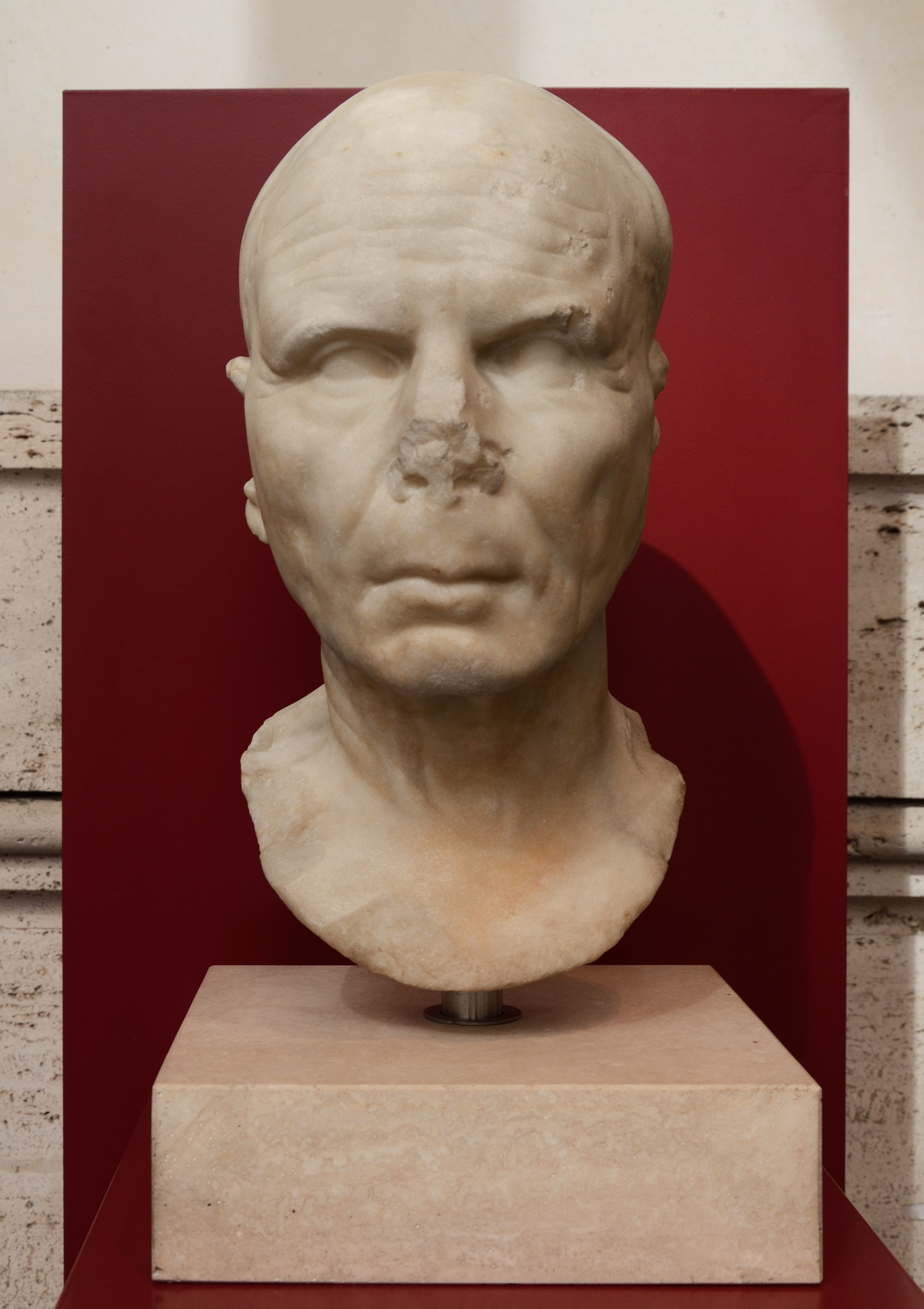 Head of manly man in Palazzo Massimo alle Terme (Rome)