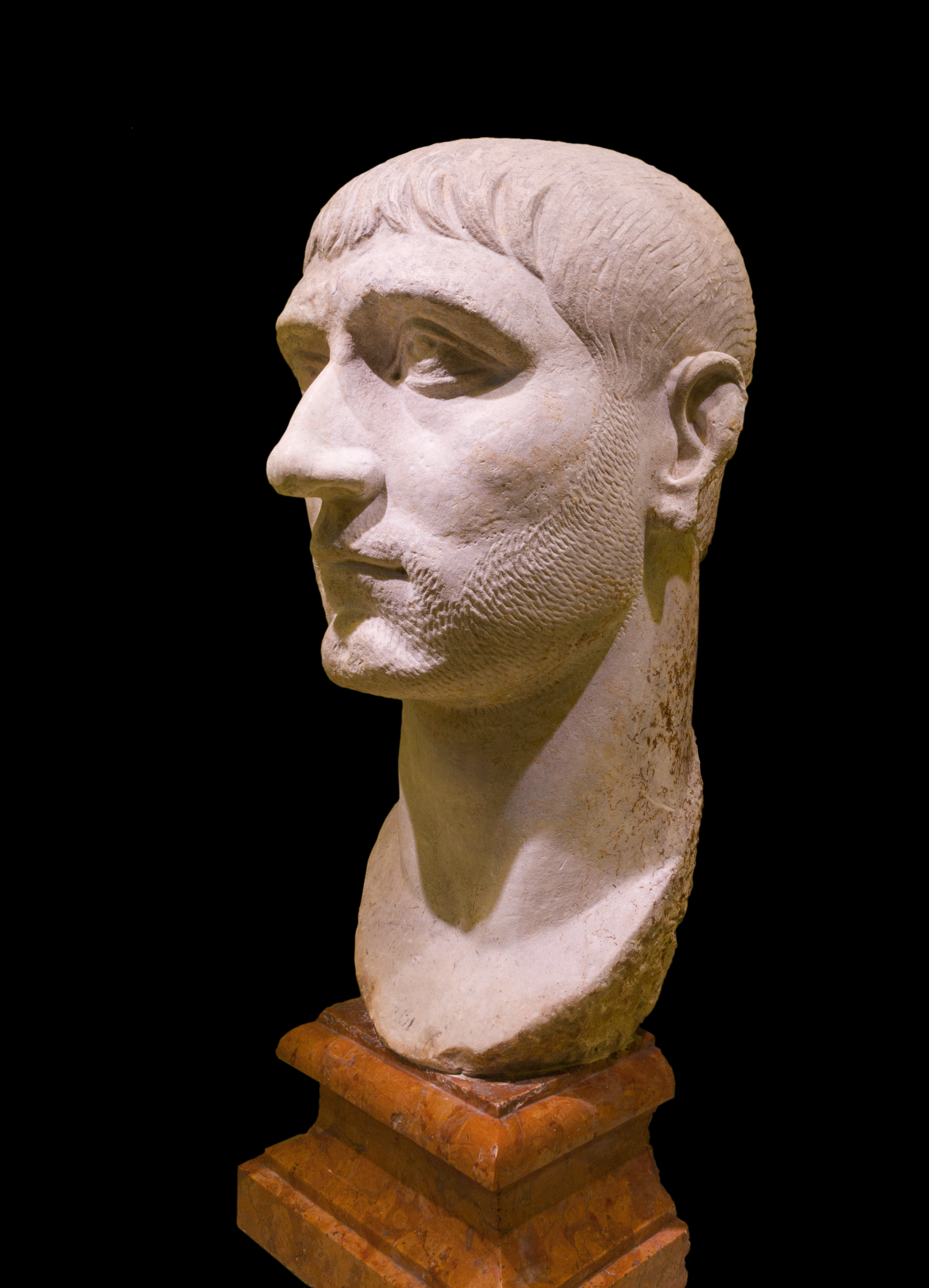 Head of Maxentius from Dresden Colosseum Rome Italy