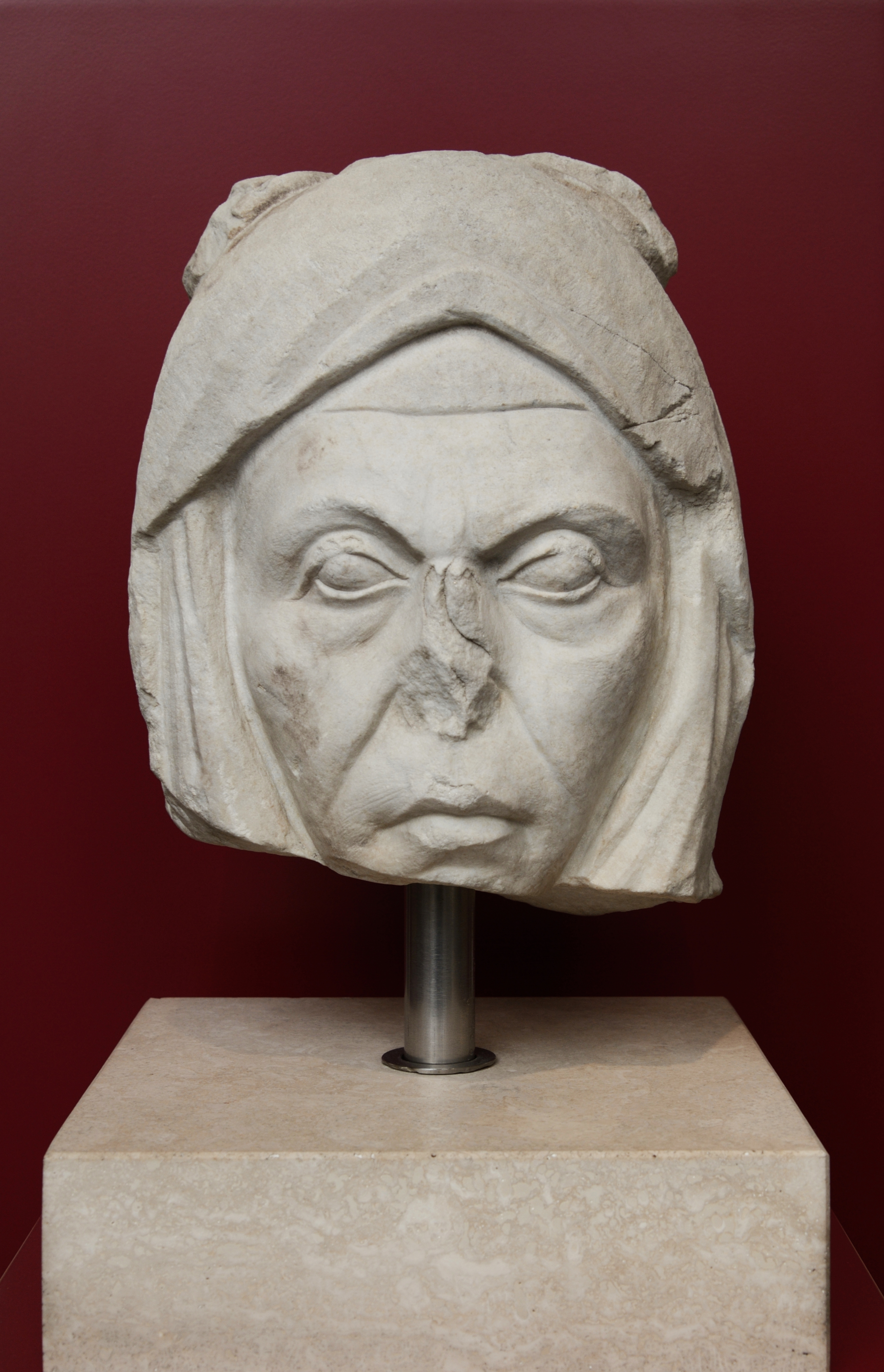 Head of old woman in Palazzo Massimo alle Terme (Rome)