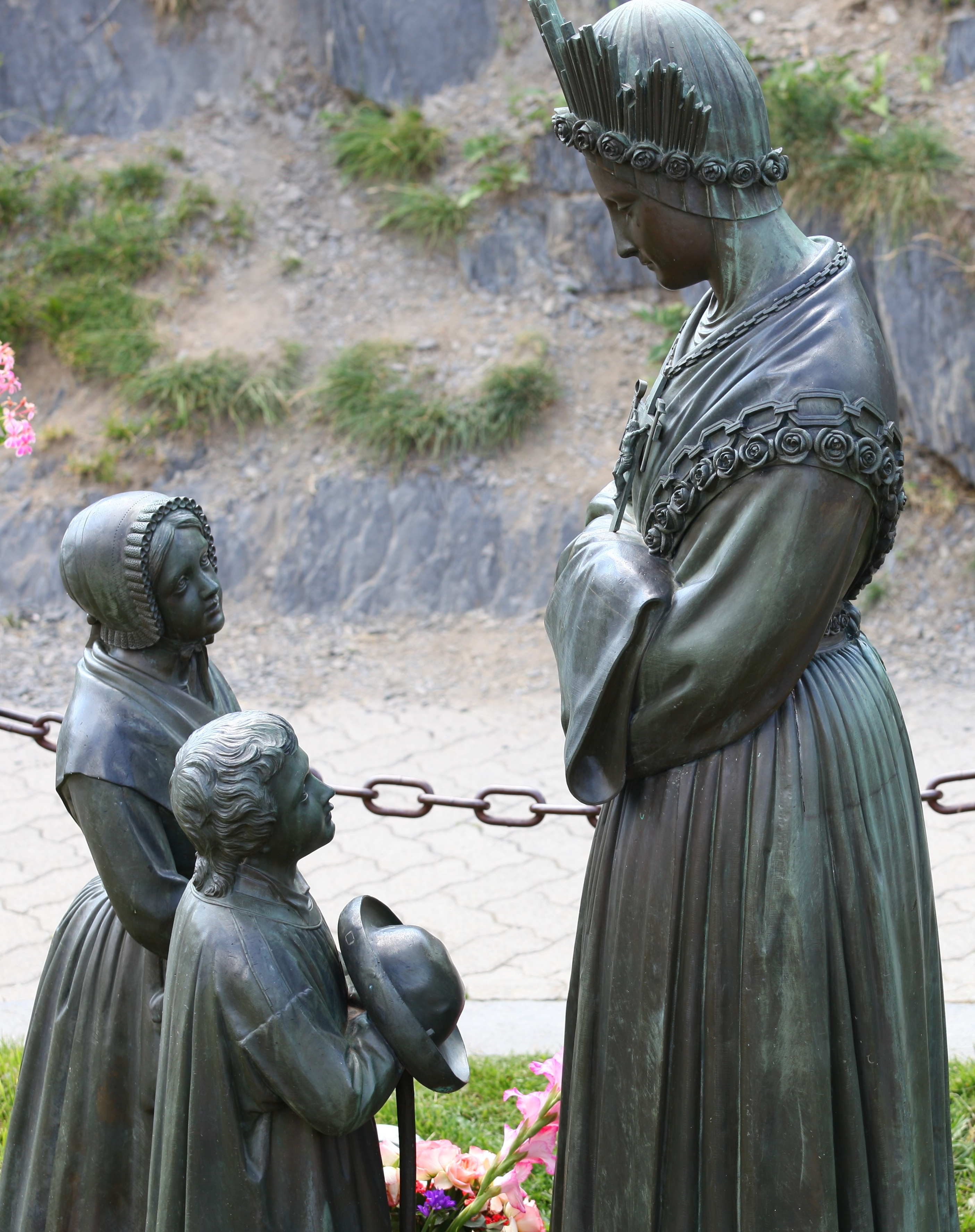 statues near the La Salette sanctuary, France, Europe, August 2013, picture 4