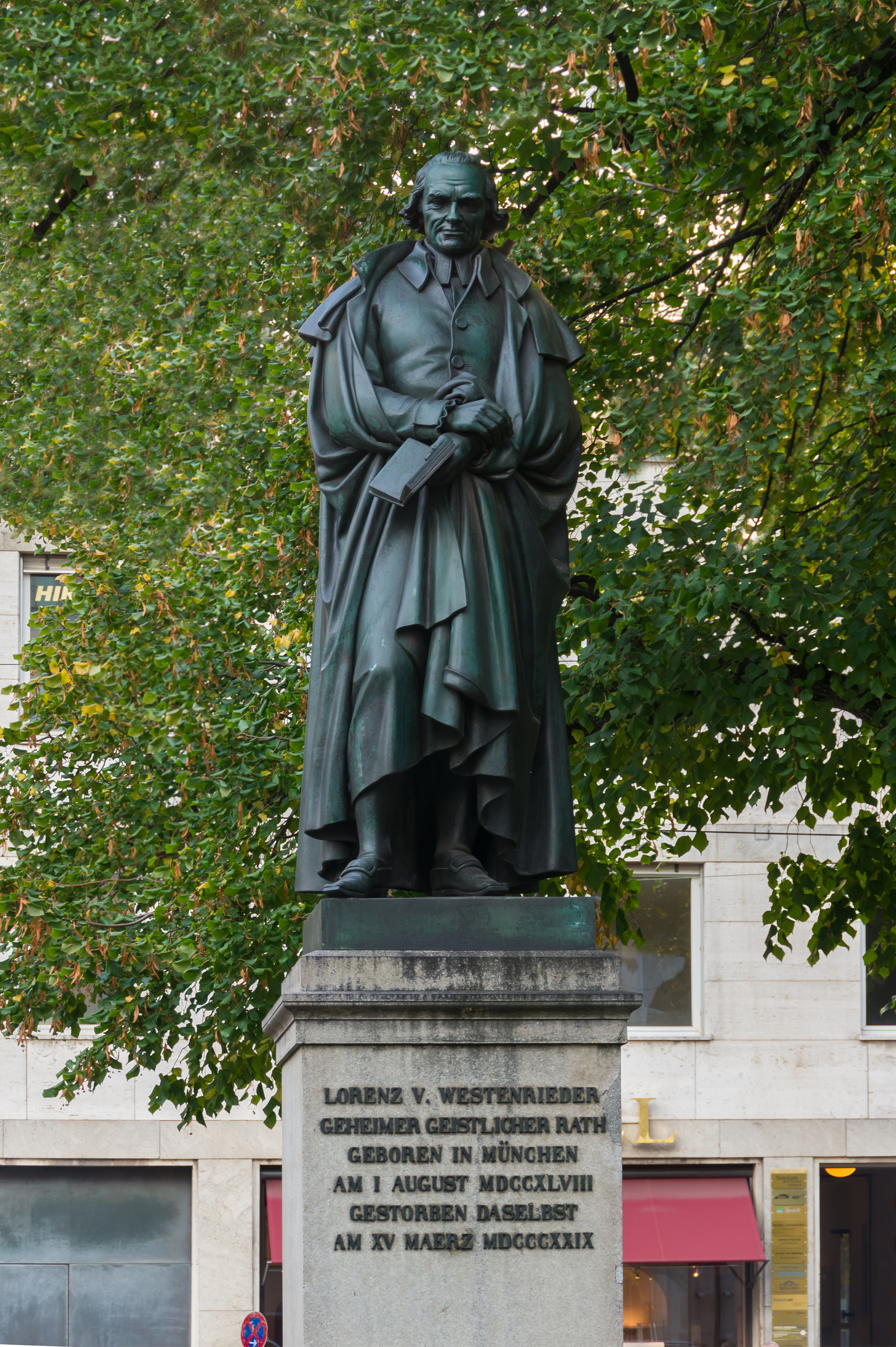Lorenz von Westenrieder statue Promenadeplatz Munich