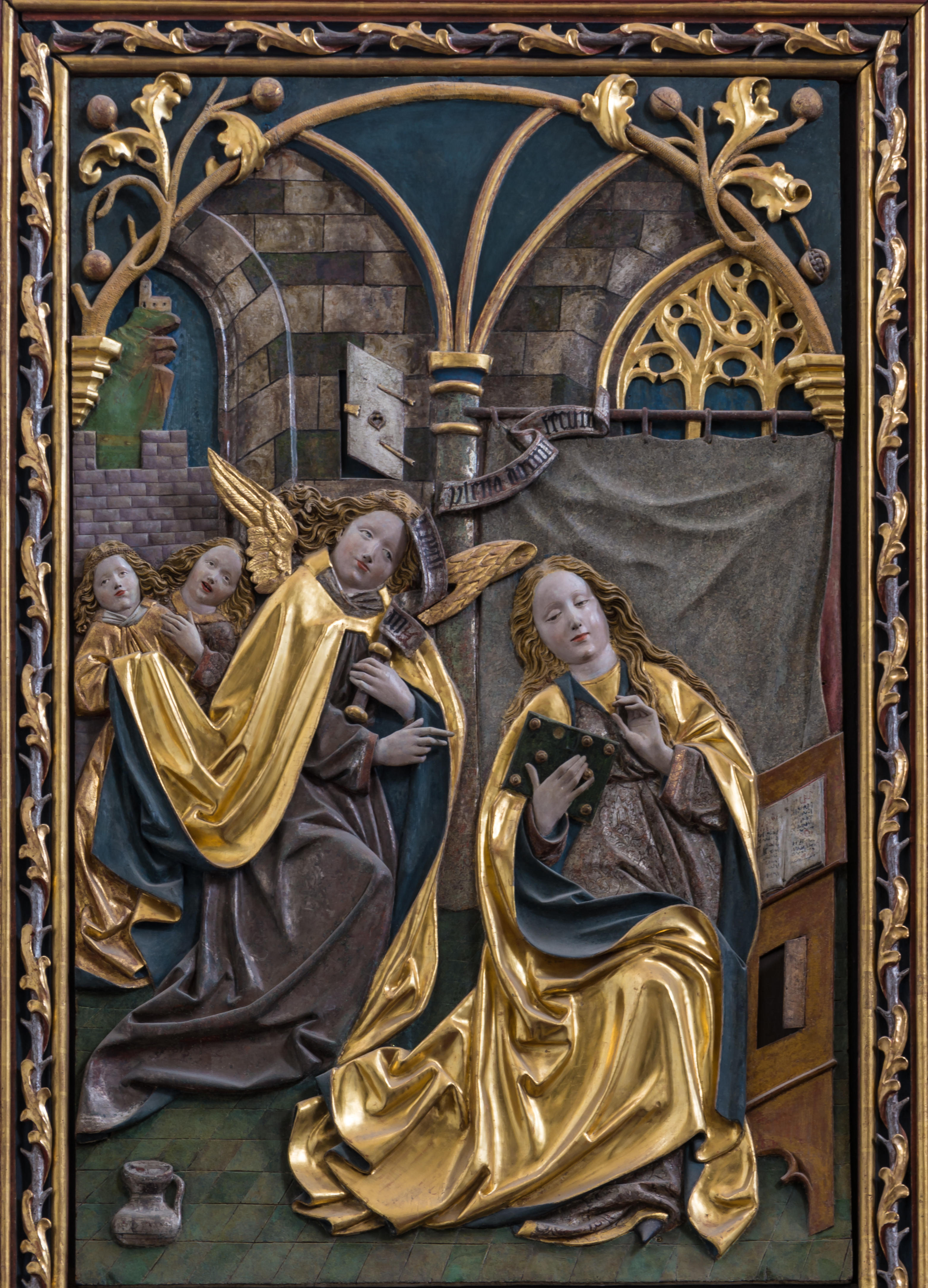 Maria Laach Kirche Flügelaltar Verkündigung 01