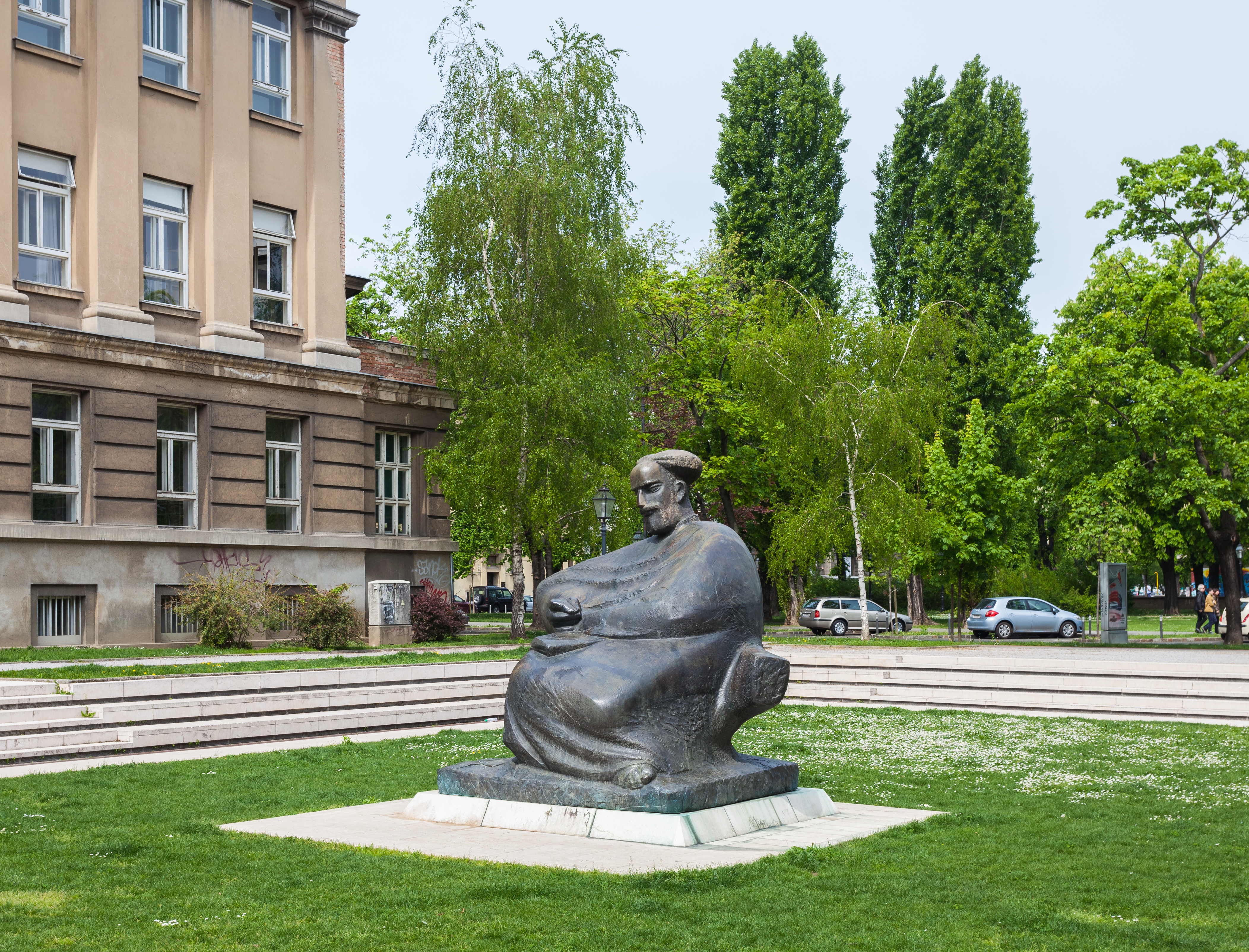 Monumento a Marko Marulic, Zagreb, Croacia, 2014-04-20, DD 01