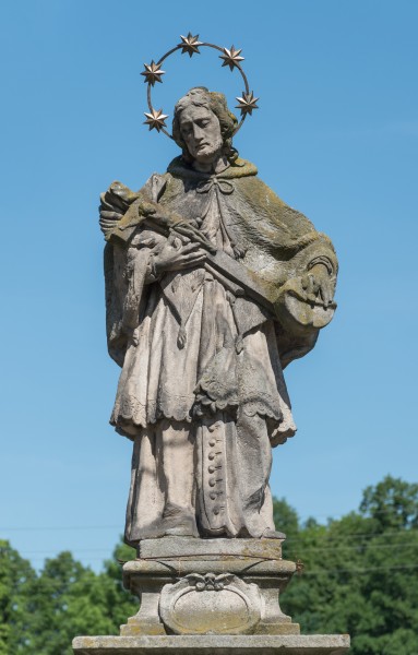 2017 Figura św. Jana Nepomucena w Żelaźnie 3