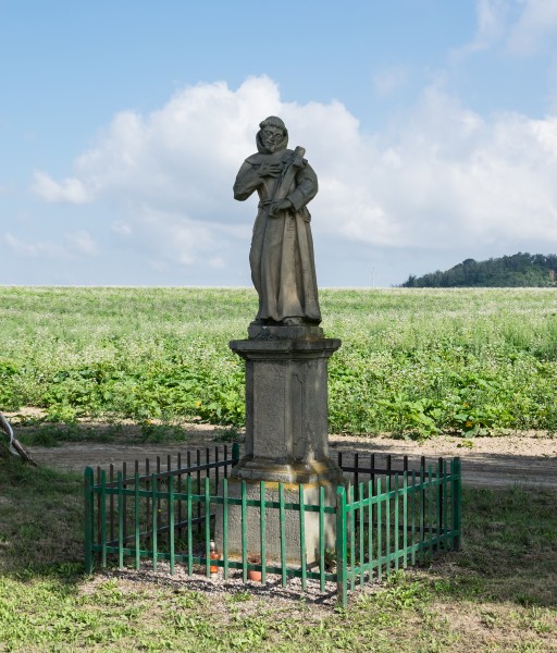 2018 Jaszkówka, figura św. Franciszka 1