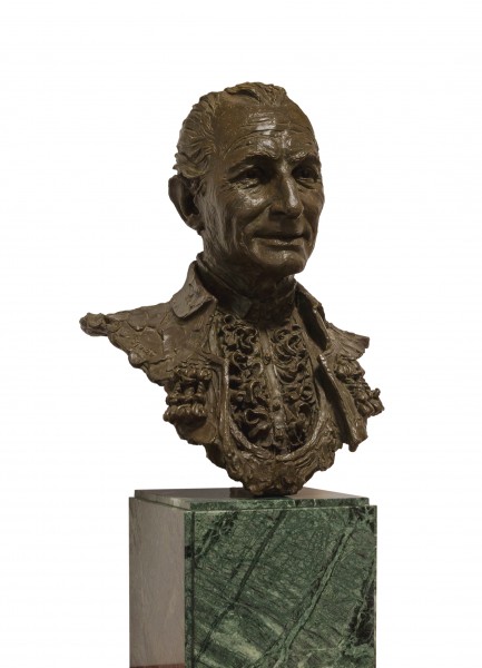 Angel Peralta bronze bust Luis Sanguino Real Maestranza Seville Spain