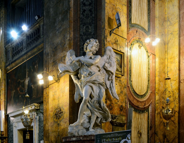 Angel with the inscription by Giovanni Lorenzo Bernini