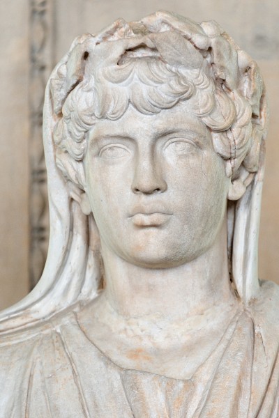 Antinous imperial cult Louvre Ma1781 closeup
