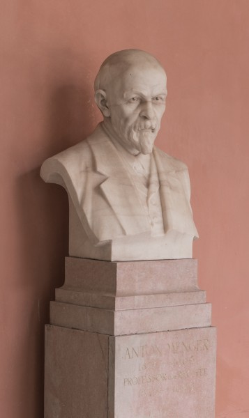 Anton Menger (Nr. 14) - bust in the Arkadenhof, University of Vienna 0254