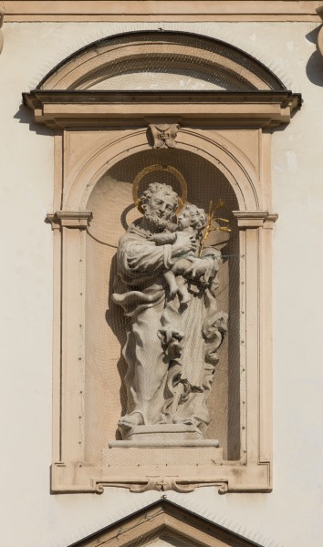 AT-119587 Fassadendetails der Jesuitenkirche in Wien -hu- 8939