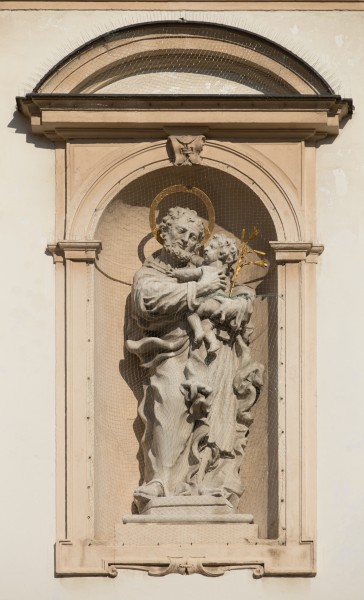 AT-119587 Fassadendetails der Jesuitenkirche in Wien -hu- 8944