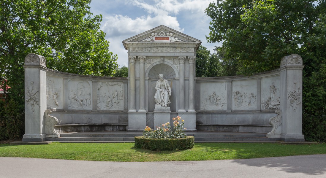 AT 20127 Grillparzer monument, Volksgarten Vienna - by Carl Kundmann and Rudolf Weyr-6718