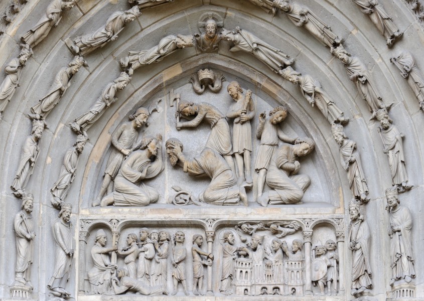 Basilique Saint-Denis portail nord tympan