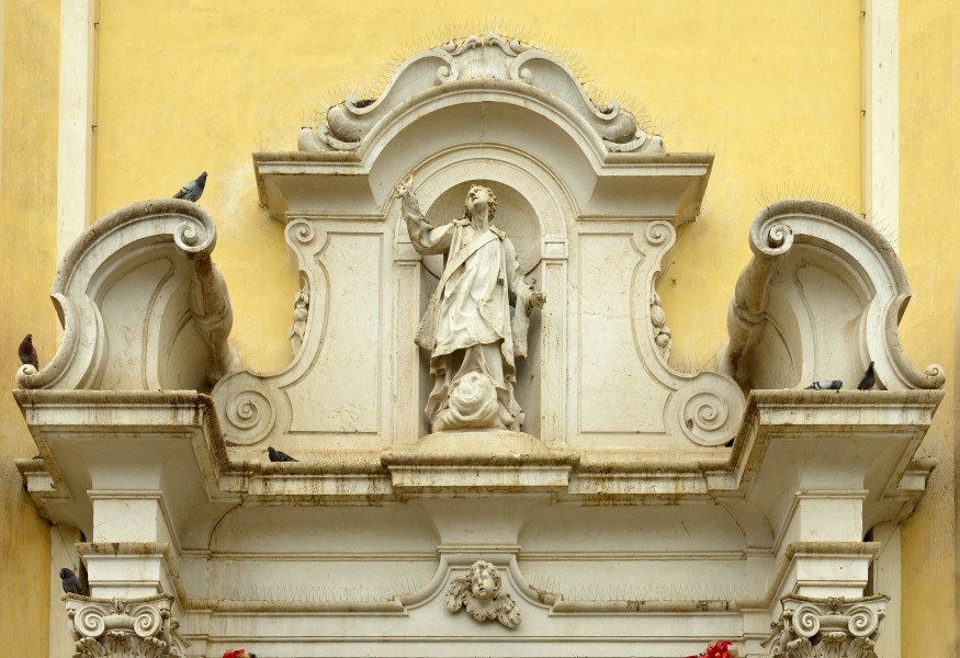 Bedizzole chiesa parrocchiale Santo Stefano dettaglio facciata Brescia