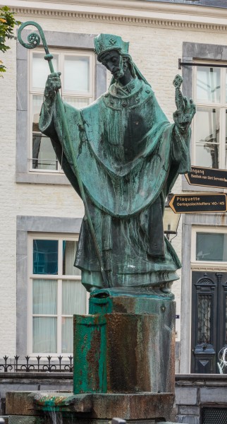 Beeld van Sint Servaas in Maastricht, provincie Limburg in Nederland