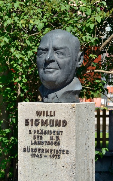 Bust of Willi Sigmund in Gresten