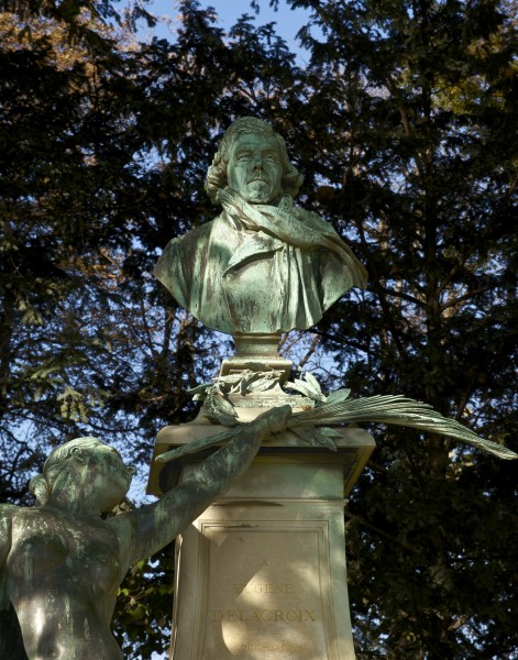 Buste Monument Eugène Delacroix Luxembourg