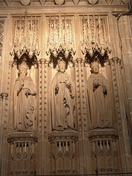 Canterbury Cathedral screen, kings 4 to 6