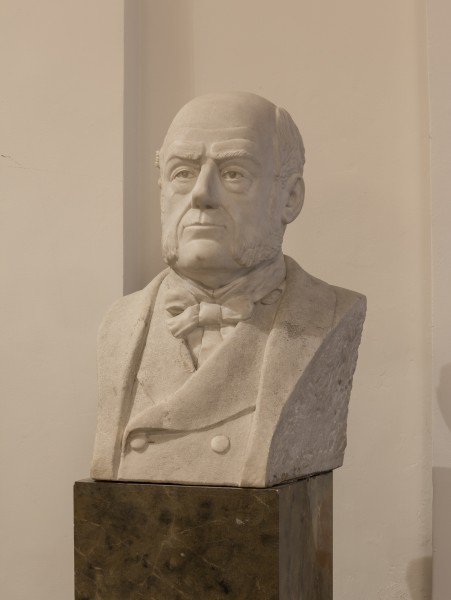 Carl von Rokitansky, Pathologist, bust in the aula of the Academy of Sciencis, Vienna - hu - 8547